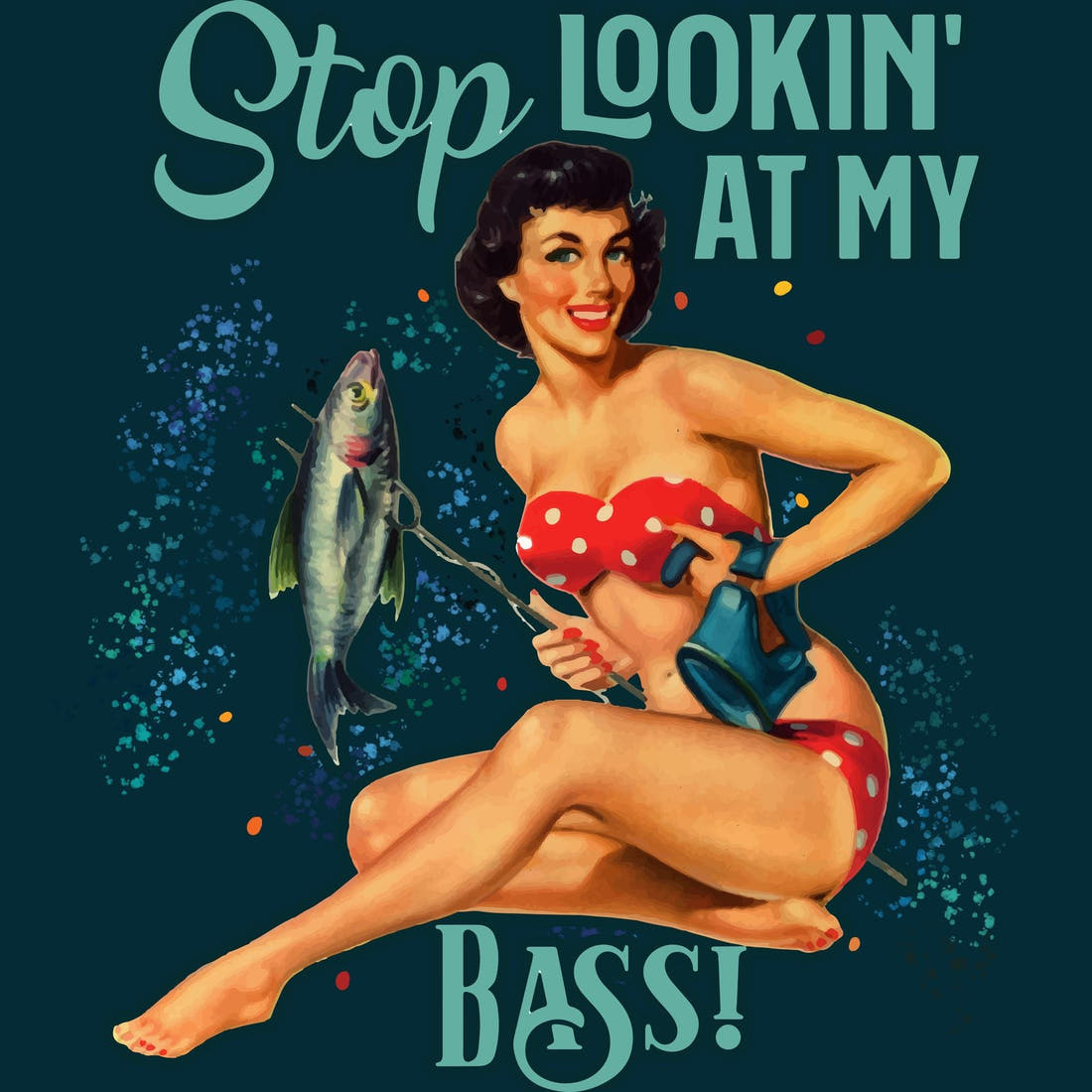 Profanity Fabric Panel 363 – full artwork close-up of the printed picture | Fabric by Missy Rose