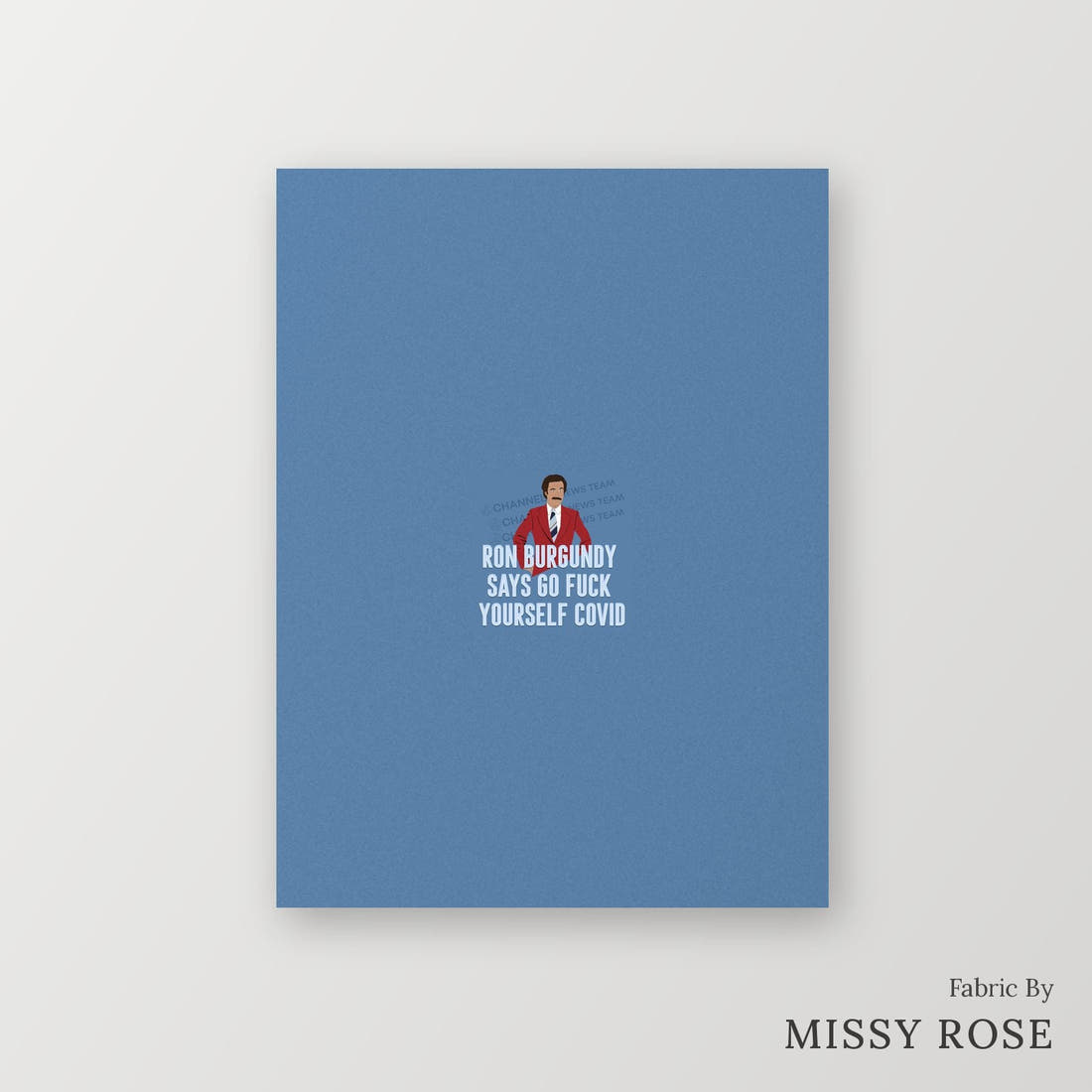 Profanity Fabric Panel 365 – printed fabric panel with centred picture, custom printed to order | Fabric by Missy Rose