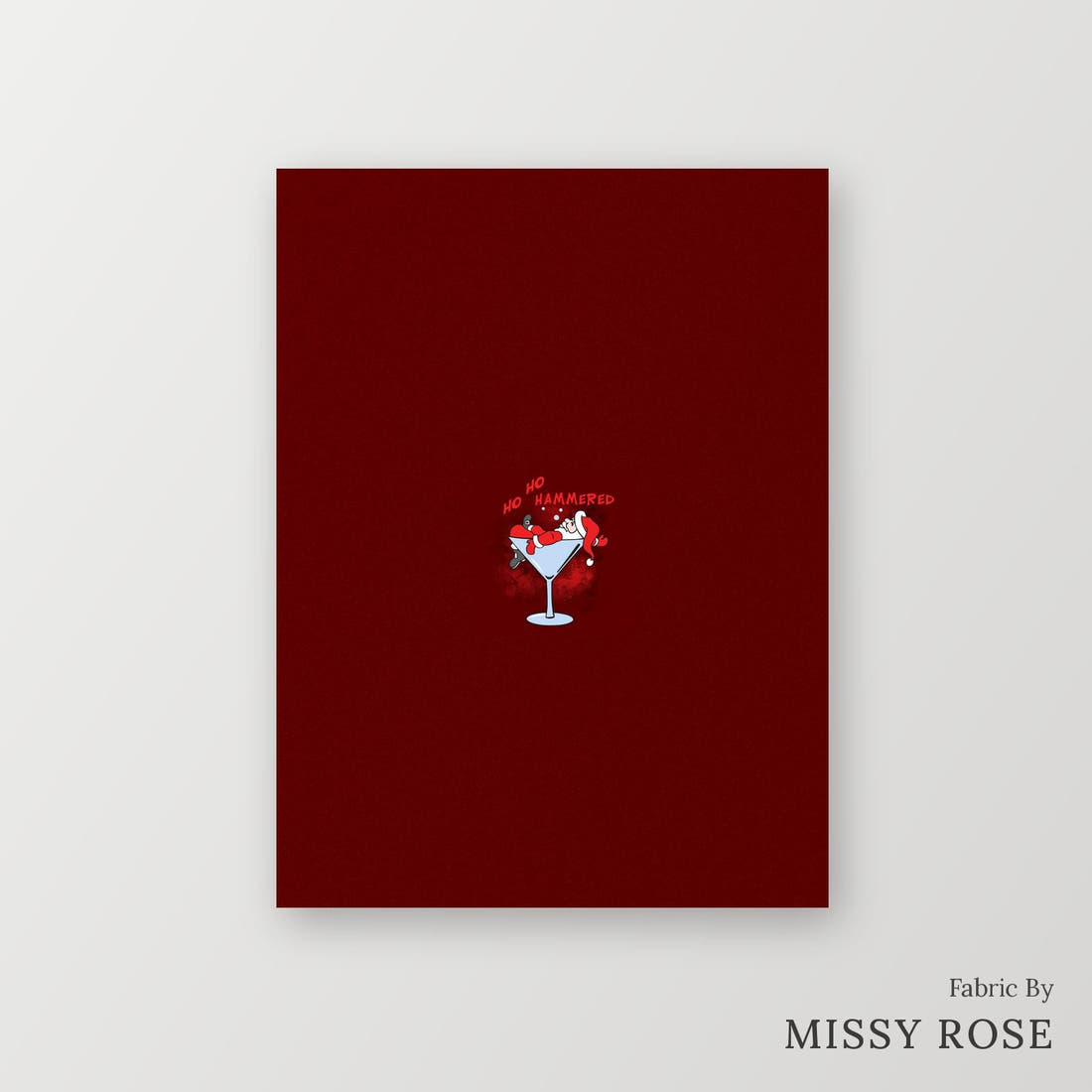 Profanity Fabric Panel 368 – printed fabric panel with centred picture, custom printed to order | Fabric by Missy Rose
