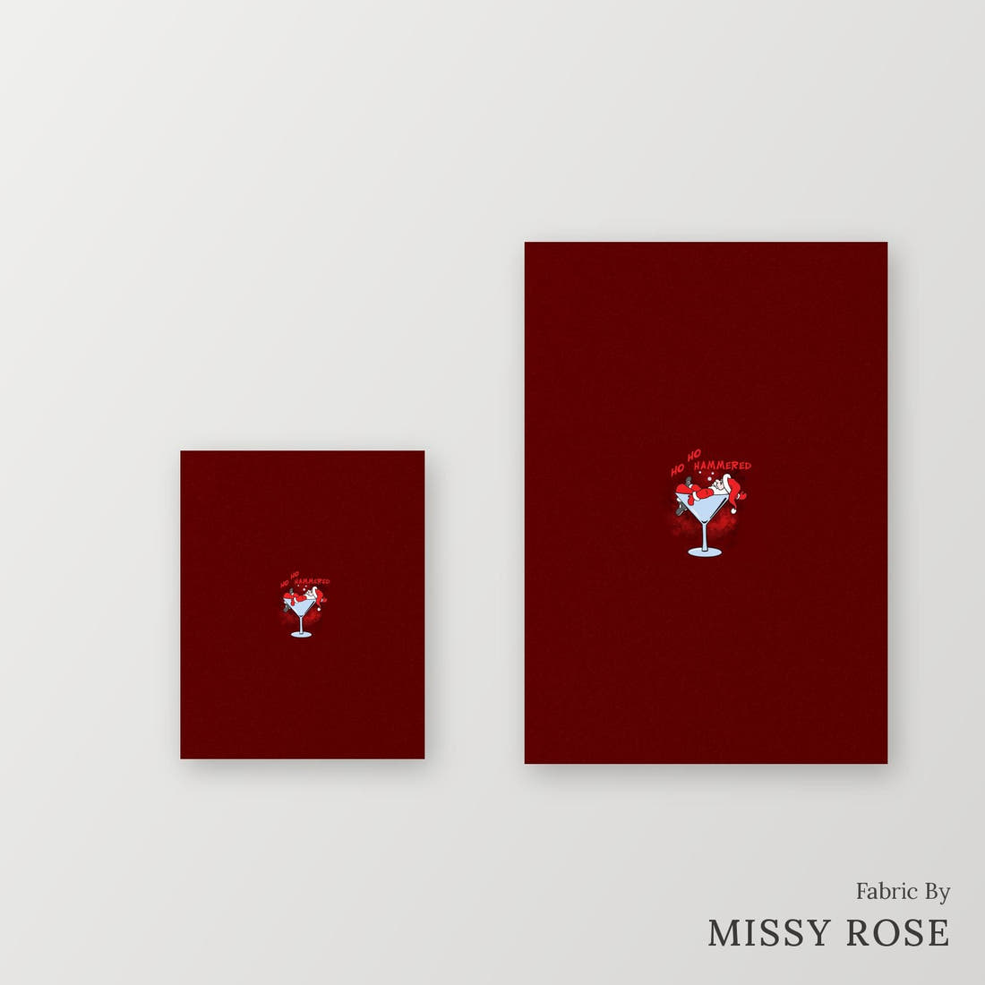 Profanity Fabric Panel 368 – universal and adult panel sizes side by side | Fabric by Missy Rose