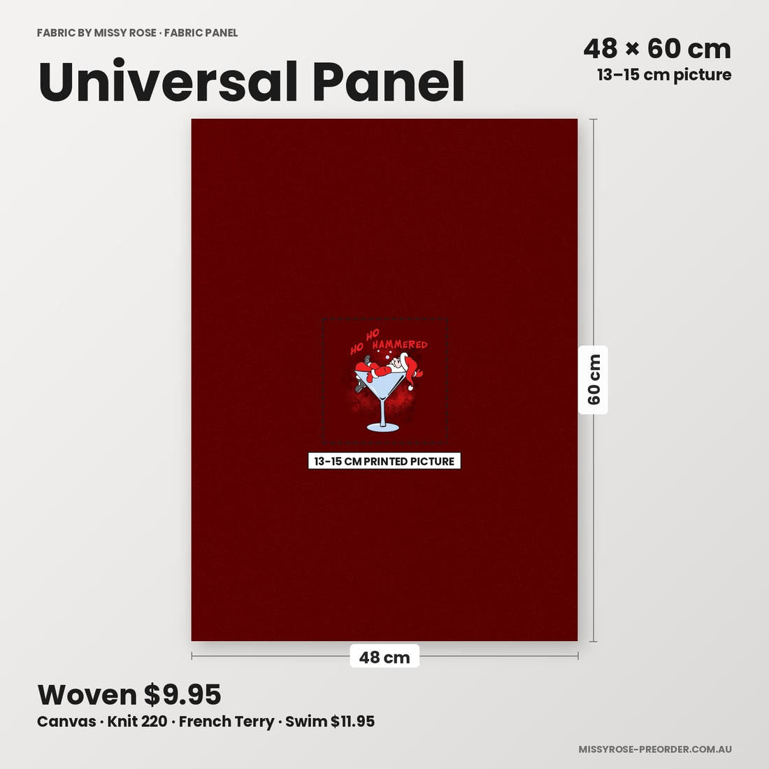 Profanity Fabric Panel 368 universal panel sizing – 13–15 cm printed picture on 48 × 60 cm fabric | Fabric by Missy Rose