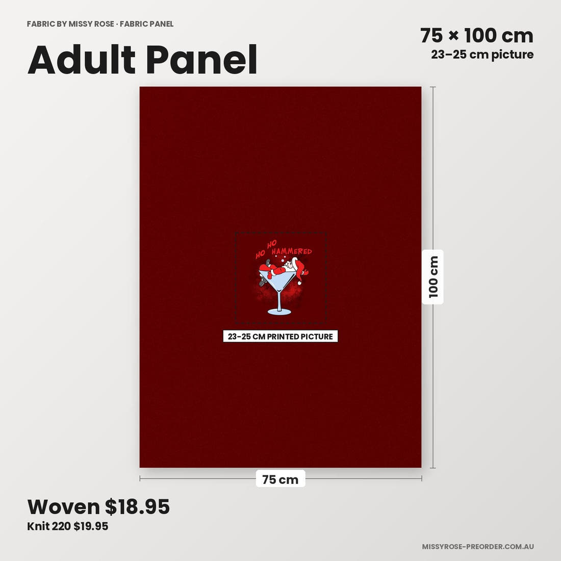 Profanity Fabric Panel 368 adult panel sizing – 23–25 cm printed picture on 75 × 100 cm fabric | Fabric by Missy Rose