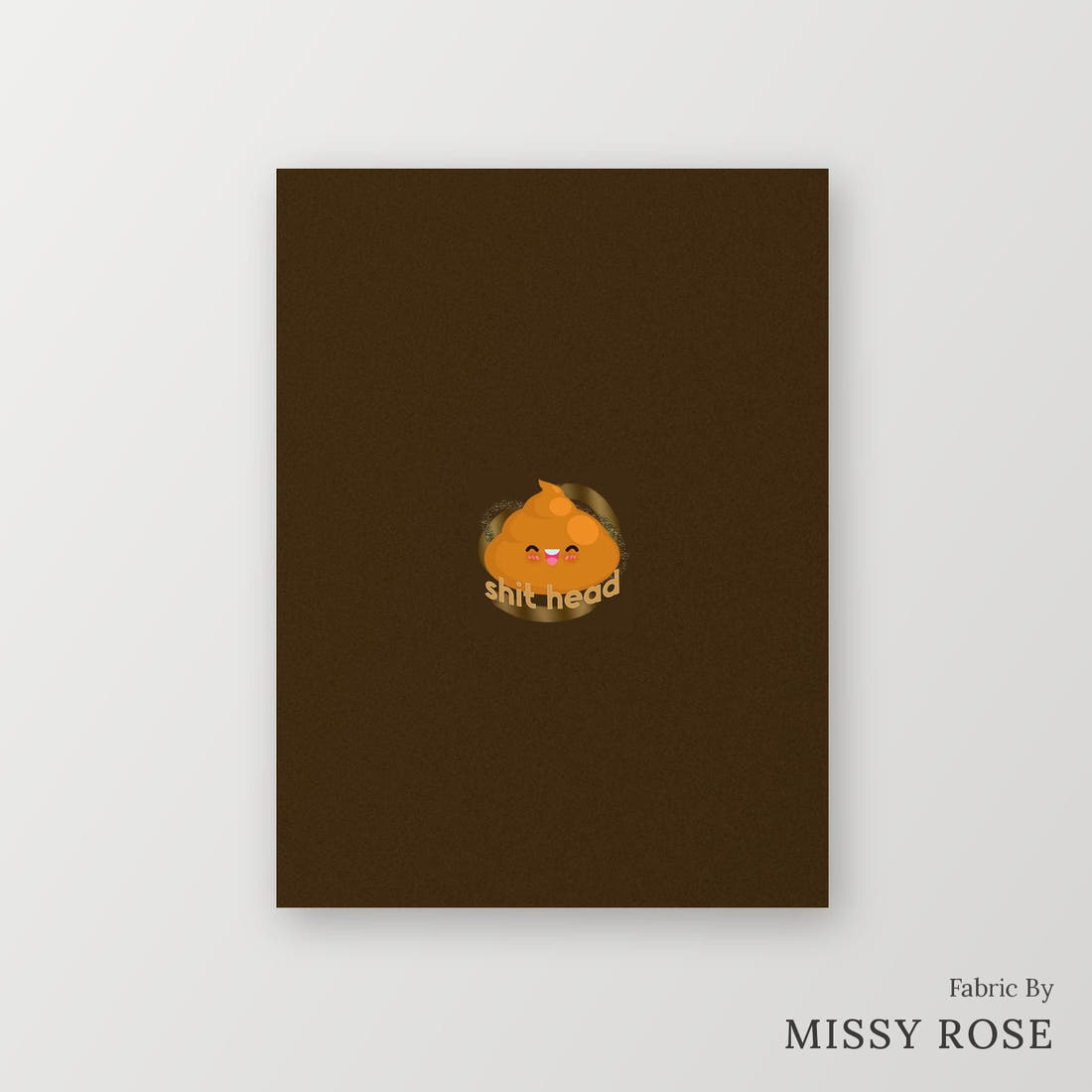 Profanity Fabric Panel 372 – printed fabric panel with centred picture, custom printed to order | Fabric by Missy Rose