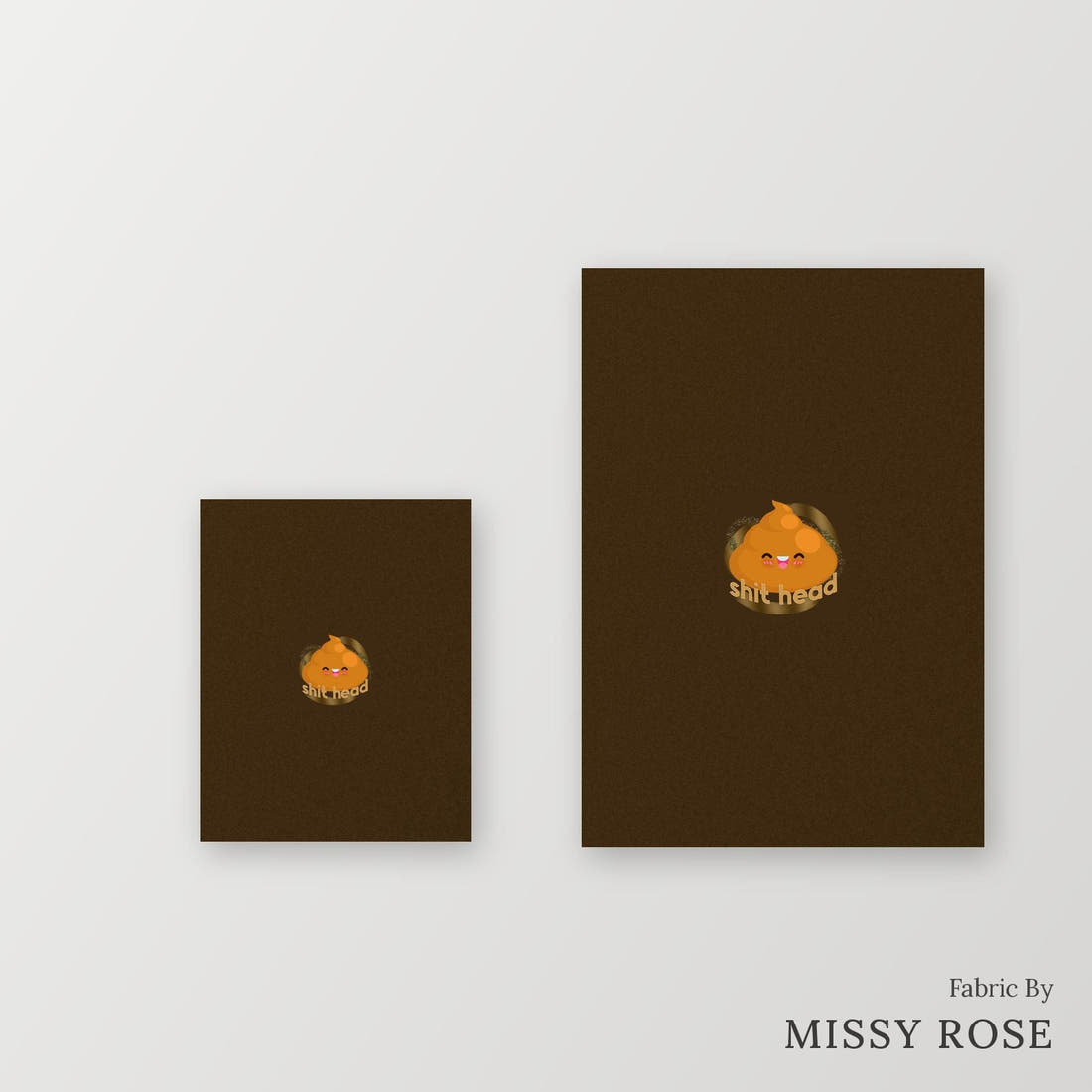 Profanity Fabric Panel 372 – universal and adult panel sizes side by side | Fabric by Missy Rose