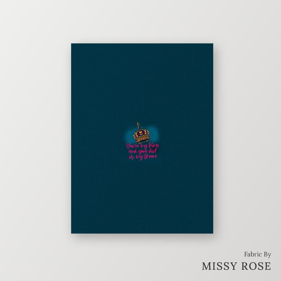 Profanity Fabric Panel 377 – printed fabric panel with centred picture, custom printed to order | Fabric by Missy Rose