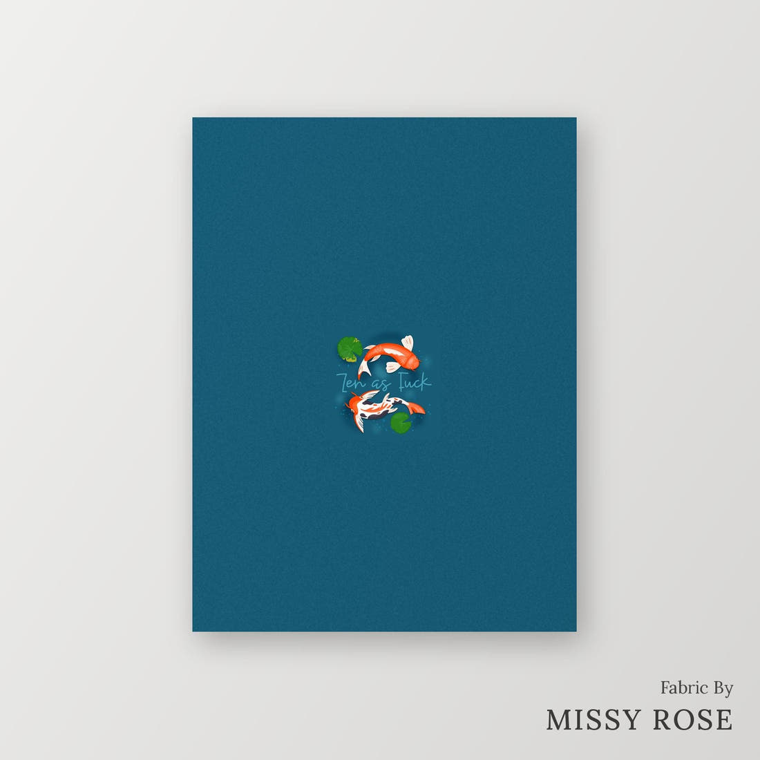 Profanity Fabric Panel 38 – printed fabric panel with centred picture, custom printed to order | Fabric by Missy Rose