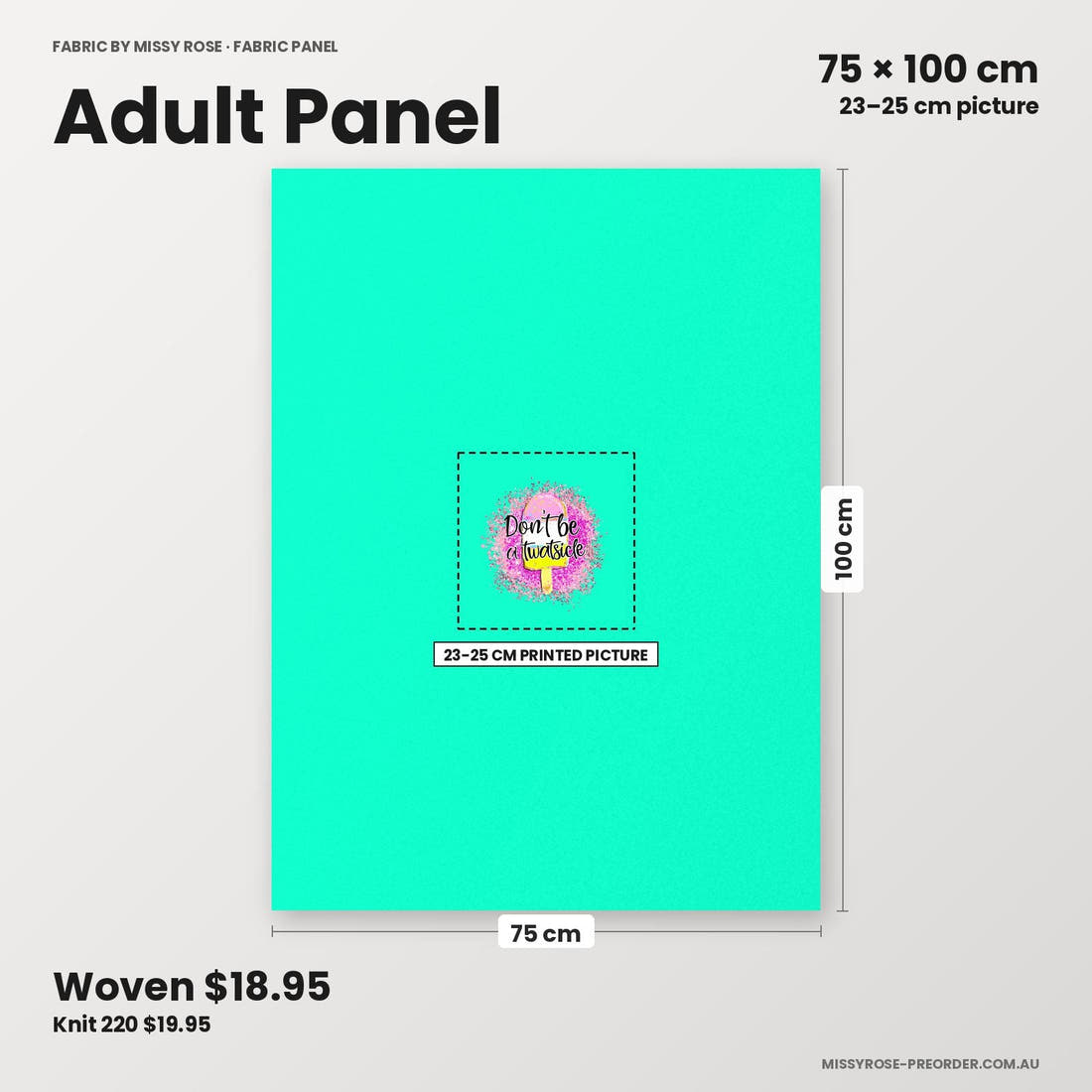 Profanity Fabric Panel 382 adult panel sizing – 23–25 cm printed picture on 75 × 100 cm fabric | Fabric by Missy Rose