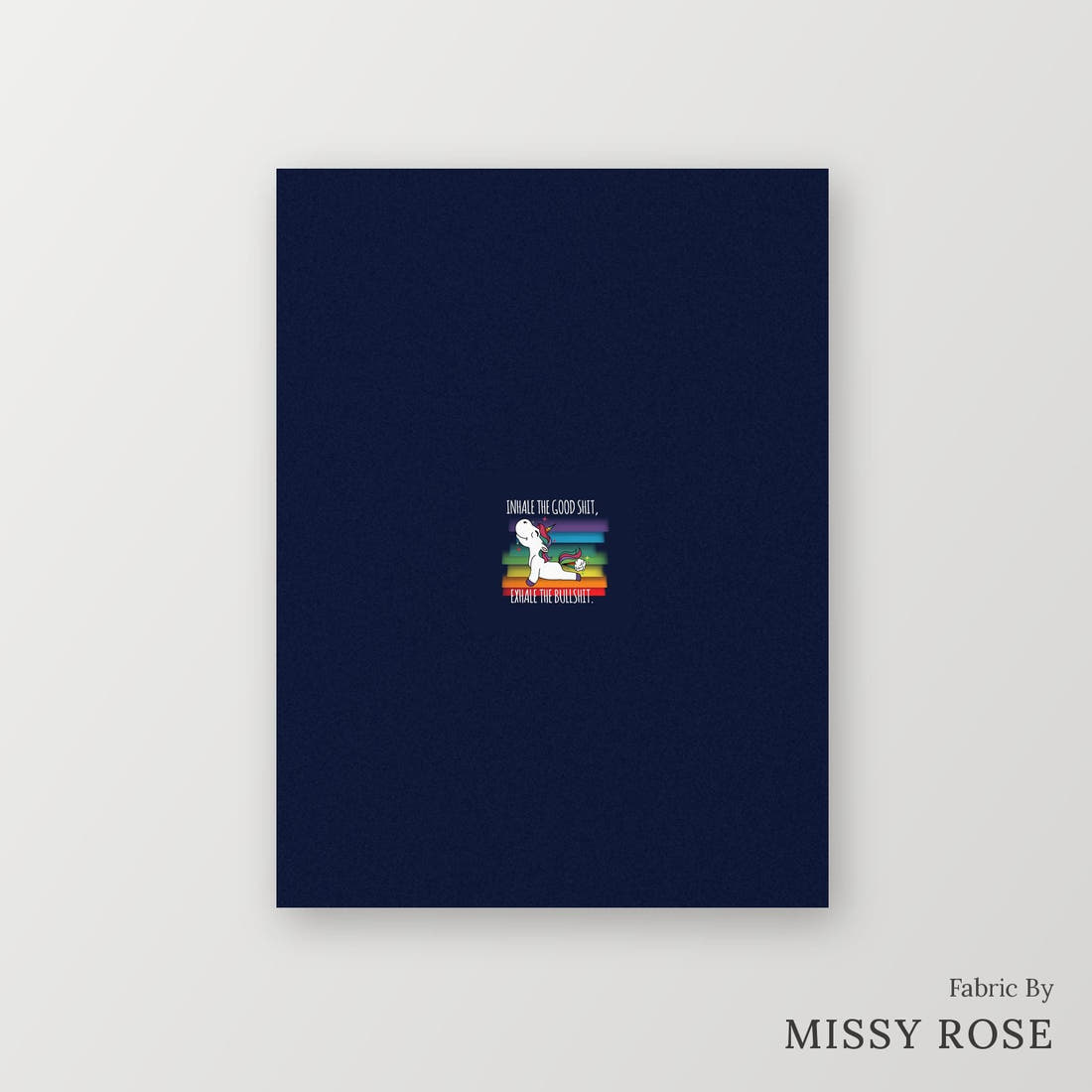 Profanity Fabric Panel 385 – printed fabric panel with centred picture, custom printed to order | Fabric by Missy Rose