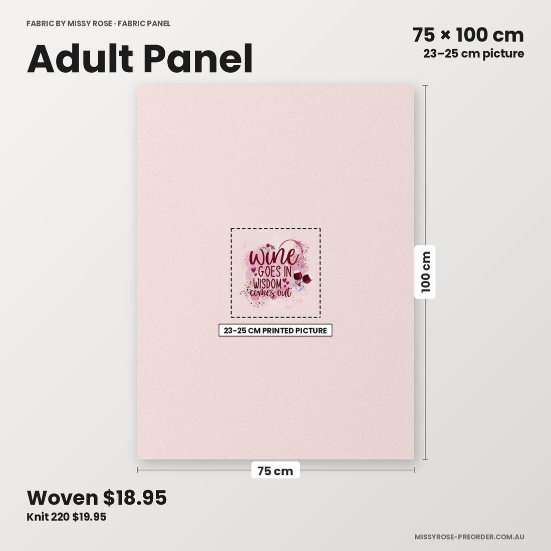 Profanity Fabric Panel 389 adult panel sizing – 23–25 cm printed picture on 75 × 100 cm fabric | Fabric by Missy Rose
