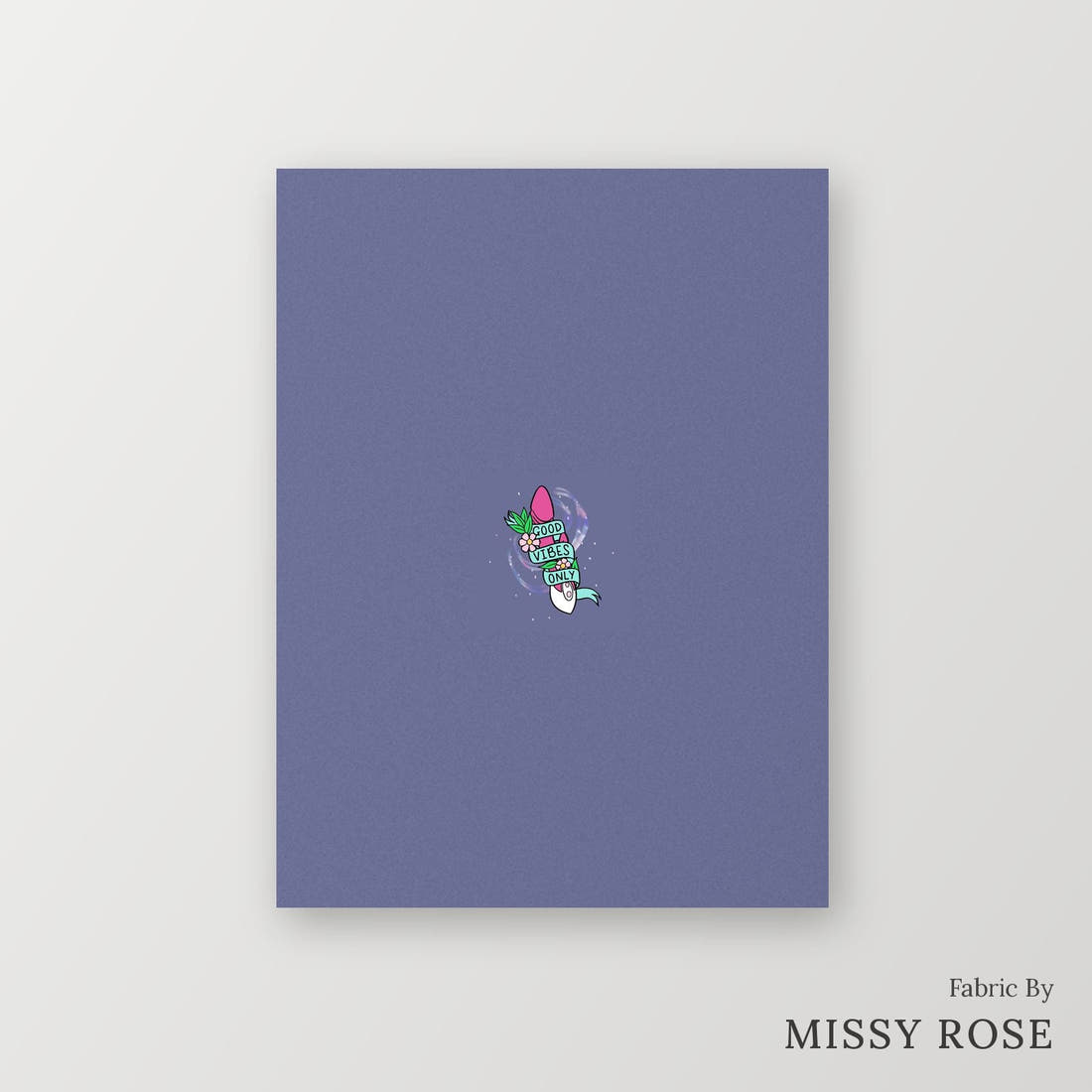 Profanity Fabric Panel 391 – printed fabric panel with centred picture, custom printed to order | Fabric by Missy Rose