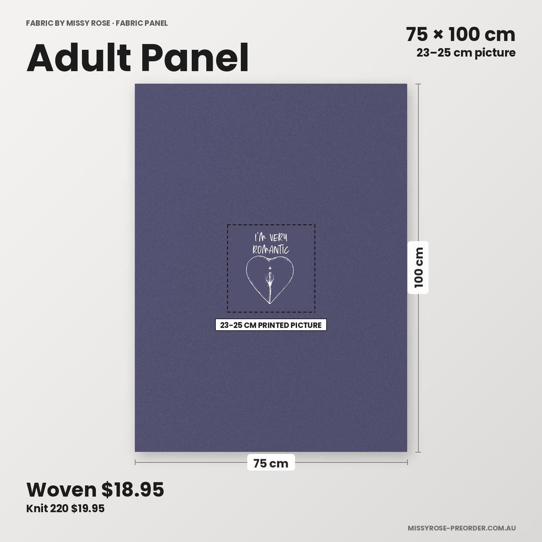 Profanity Fabric Panel 394 adult panel sizing – 23–25 cm printed picture on 75 × 100 cm fabric | Fabric by Missy Rose