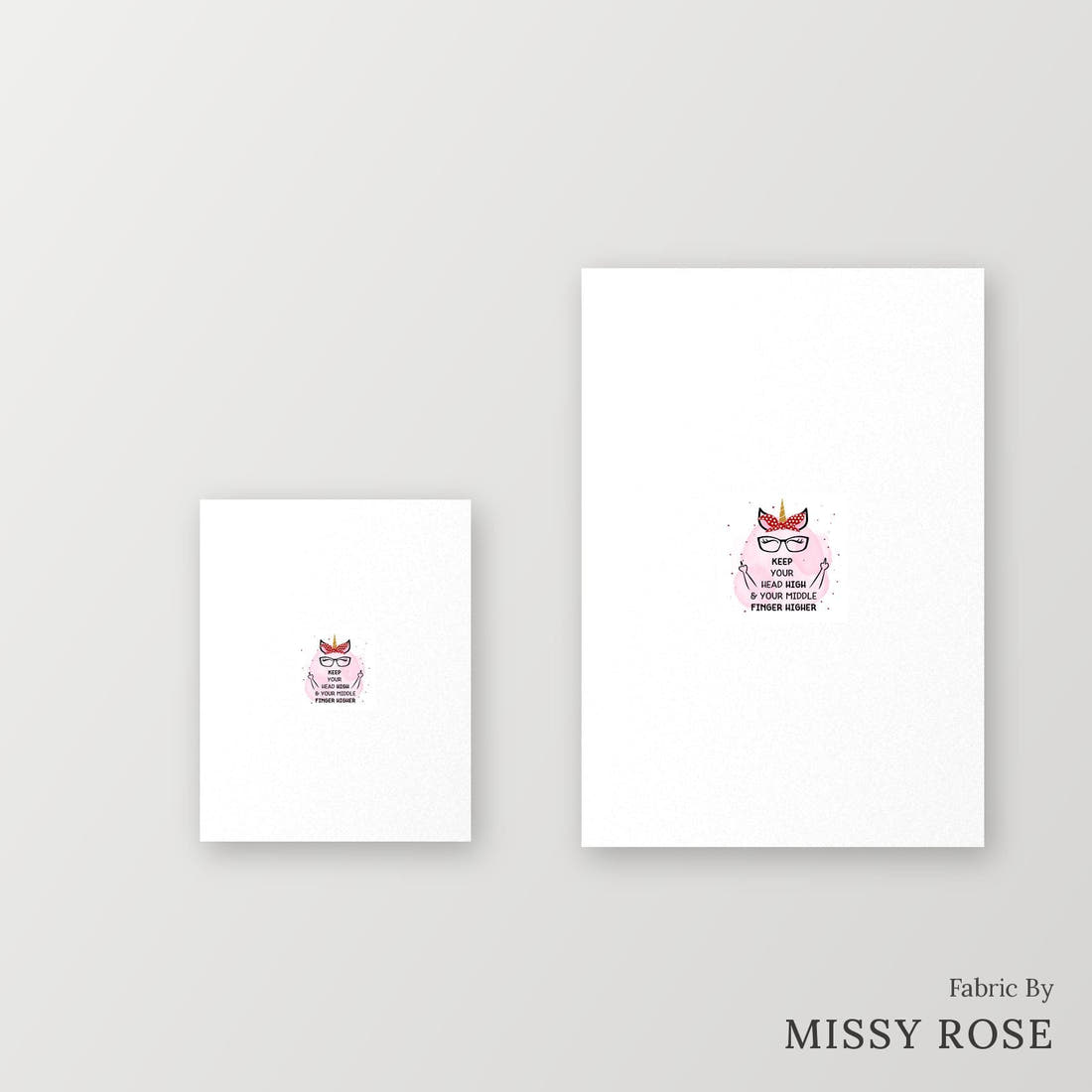 Profanity Fabric Panel 40 – universal and adult panel sizes side by side | Fabric by Missy Rose