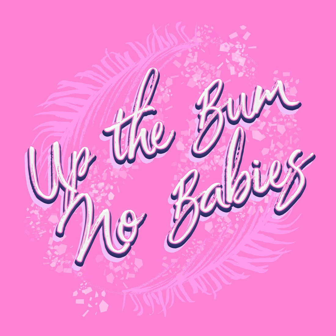 Profanity Fabric Panel 402 – full artwork close-up of the printed picture | Fabric by Missy Rose