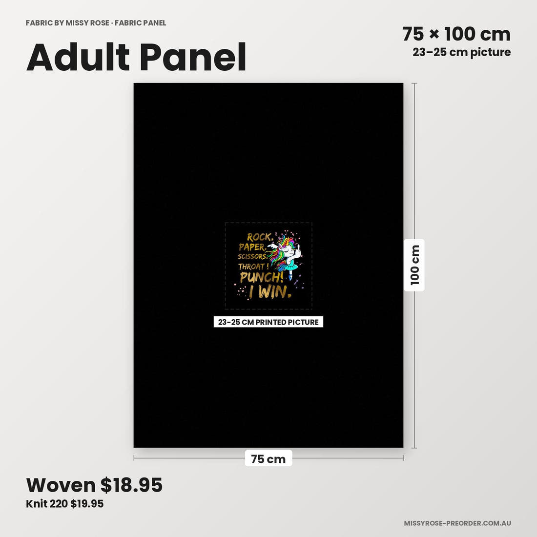 Profanity Fabric Panel 46 adult panel sizing – 23–25 cm printed picture on 75 × 100 cm fabric | Fabric by Missy Rose