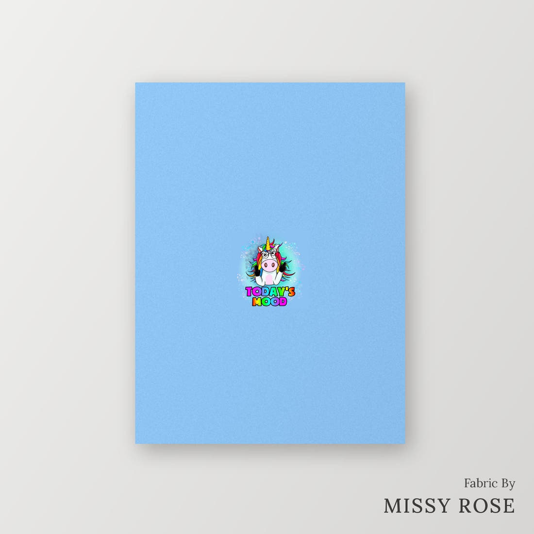 Profanity Fabric Panel 48 – printed fabric panel with centred picture, custom printed to order | Fabric by Missy Rose