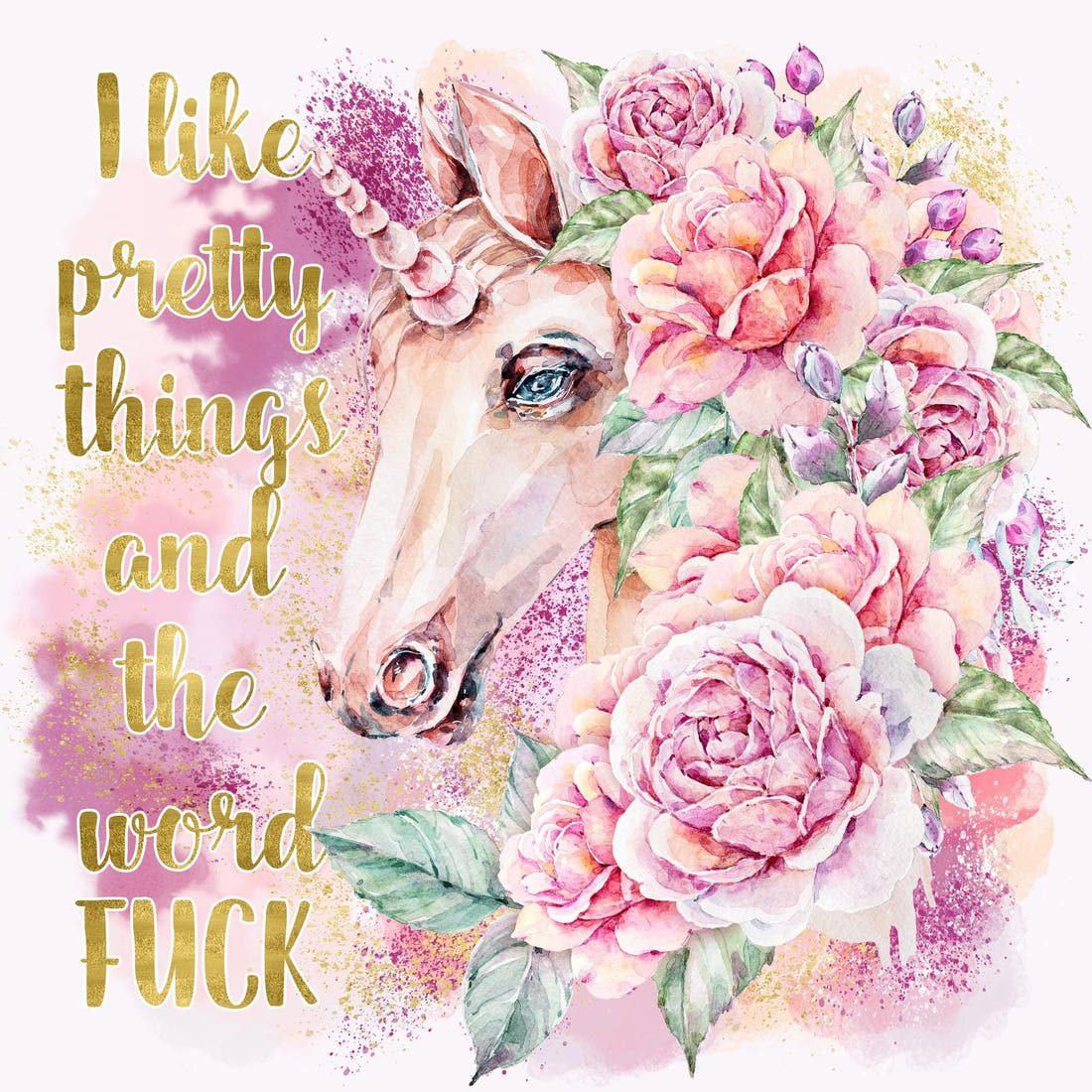 Profanity Fabric Panel 50 – full artwork close-up of the printed picture | Fabric by Missy Rose