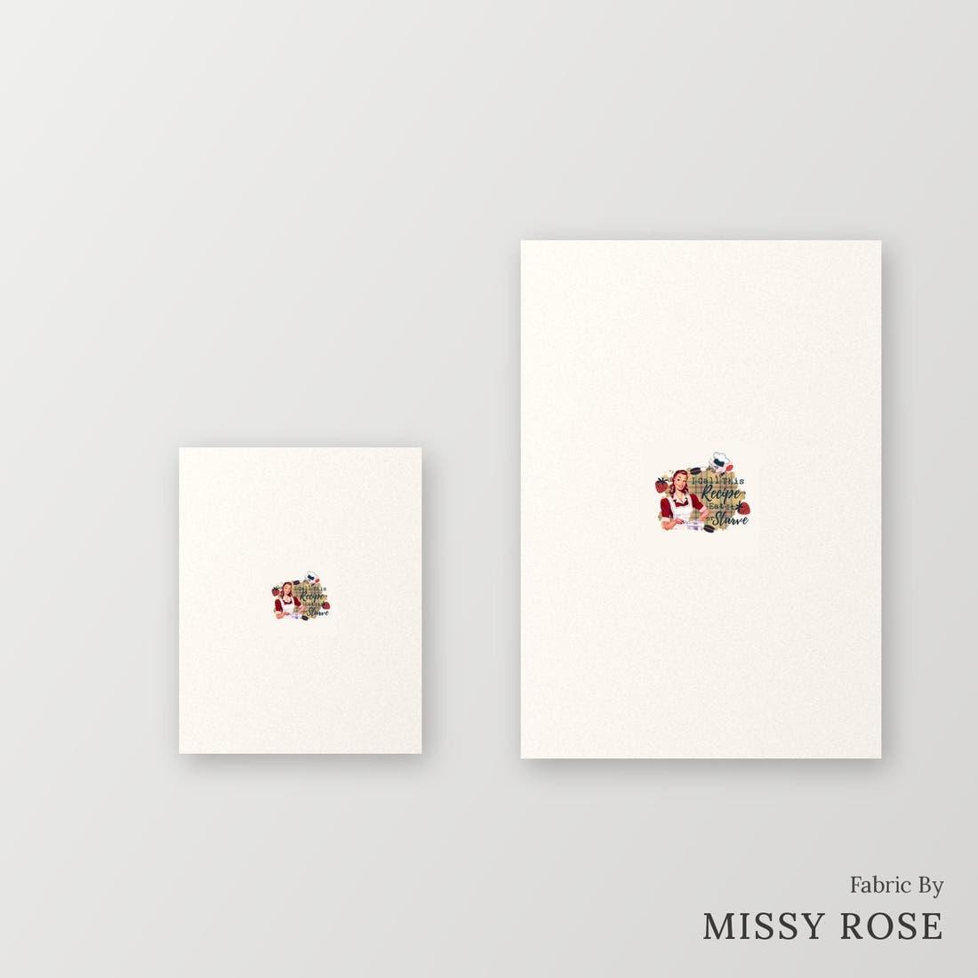 Profanity Fabric Panel 51 – universal and adult panel sizes side by side | Fabric by Missy Rose