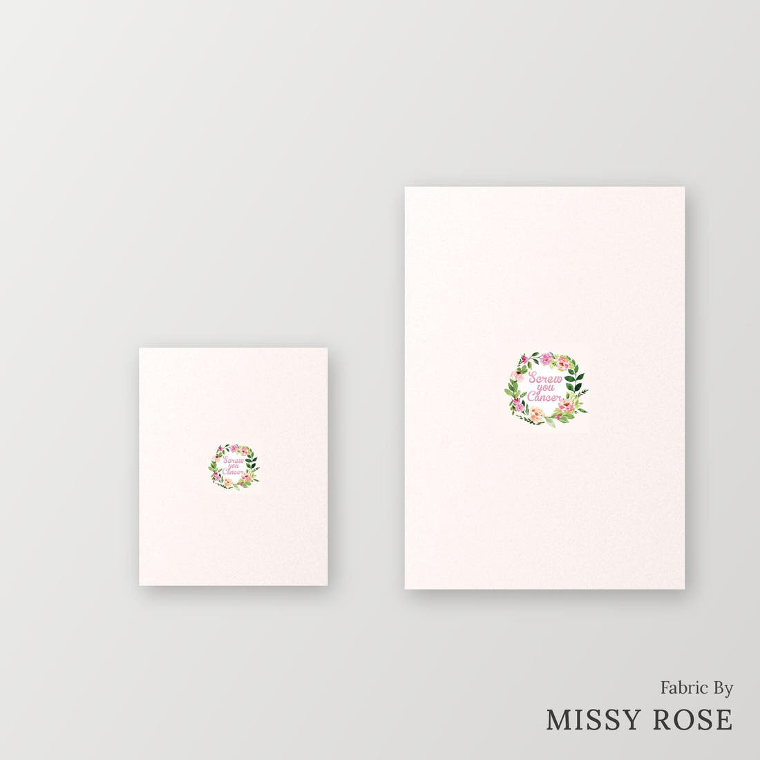 Profanity Fabric Panel 54 – universal and adult panel sizes side by side | Fabric by Missy Rose