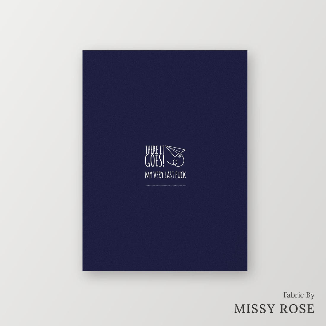 Profanity Fabric Panel 56 – printed fabric panel with centred picture, custom printed to order | Fabric by Missy Rose
