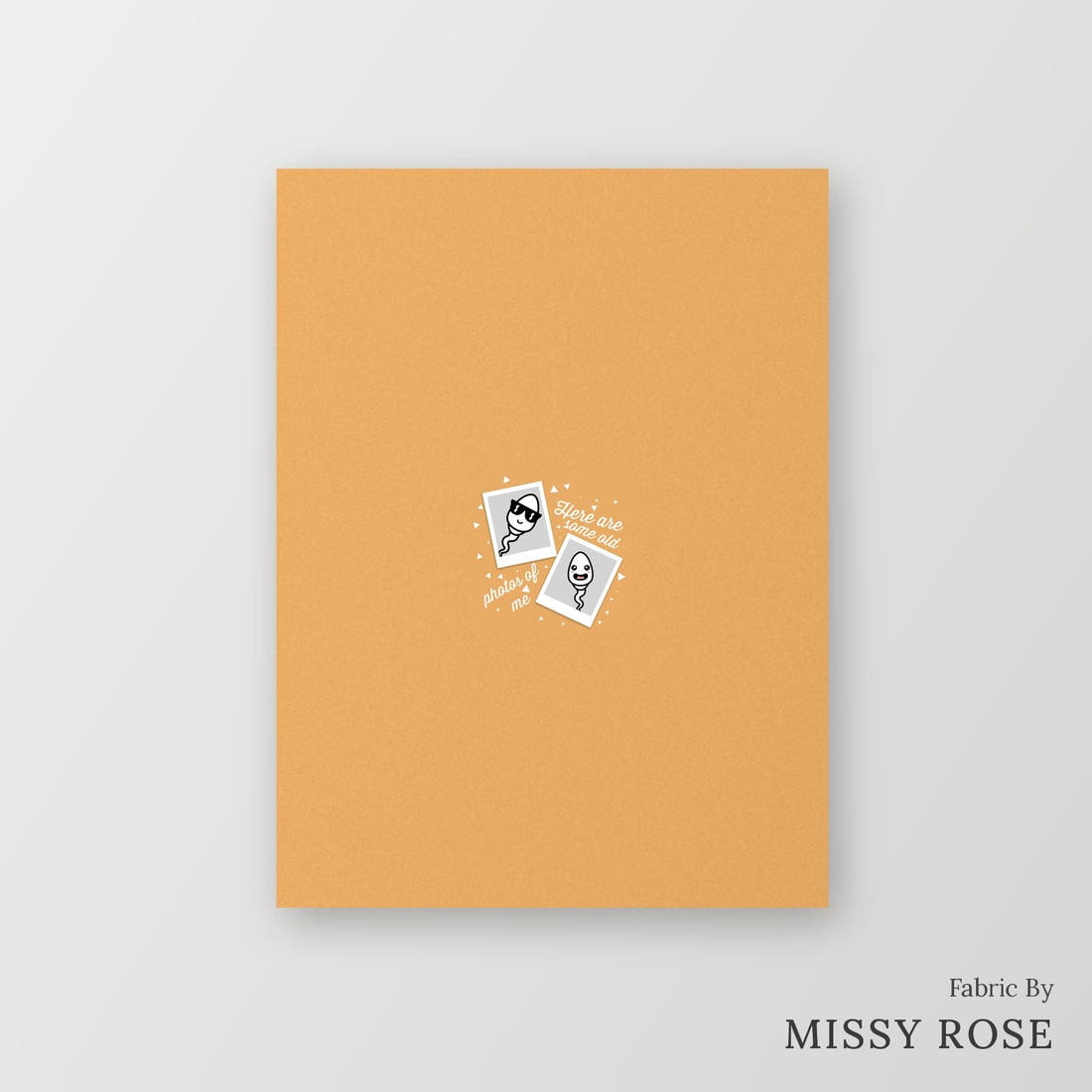 Profanity Fabric Panel 58 – printed fabric panel with centred picture, custom printed to order | Fabric by Missy Rose
