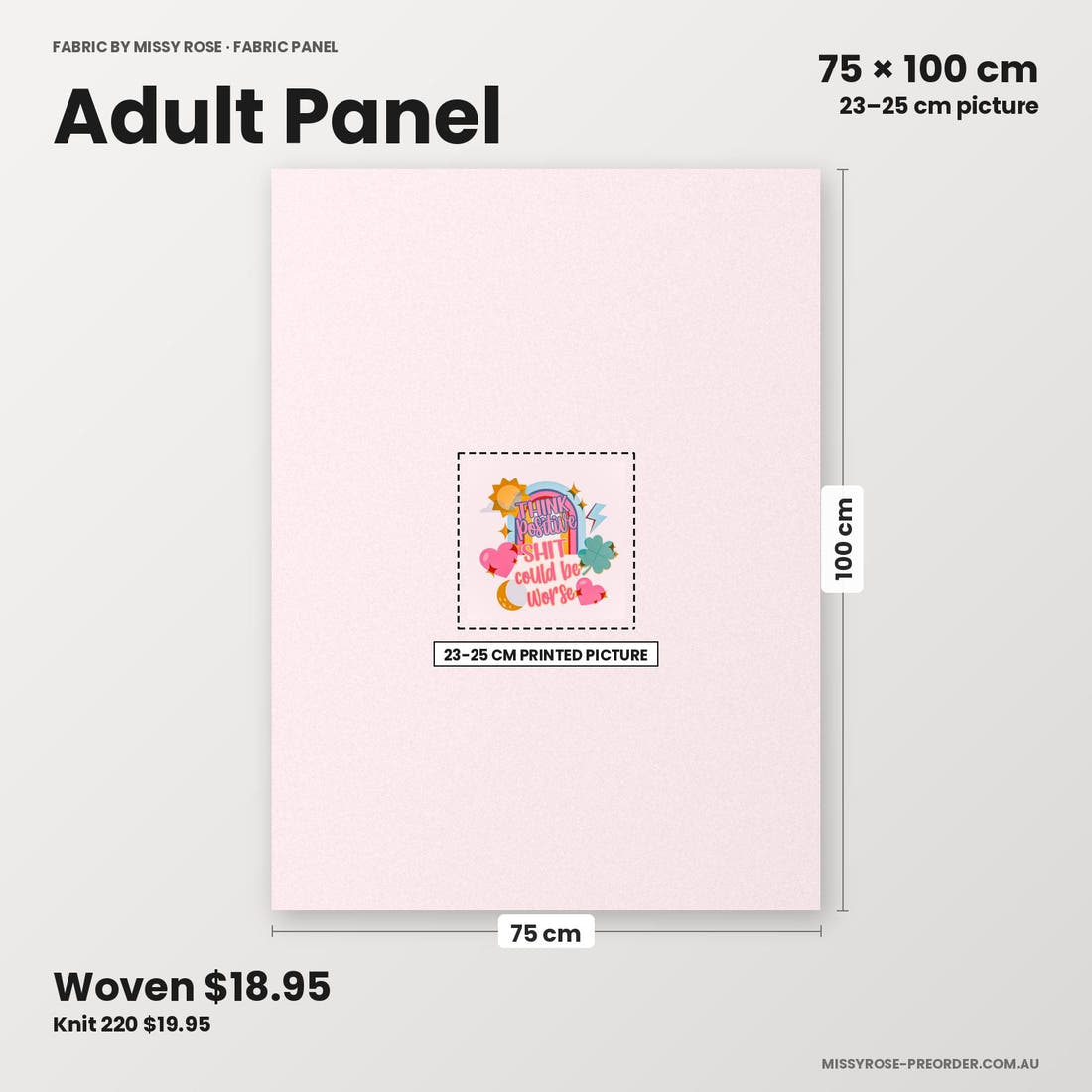 Profanity Fabric Panel 59 adult panel sizing – 23–25 cm printed picture on 75 × 100 cm fabric | Fabric by Missy Rose
