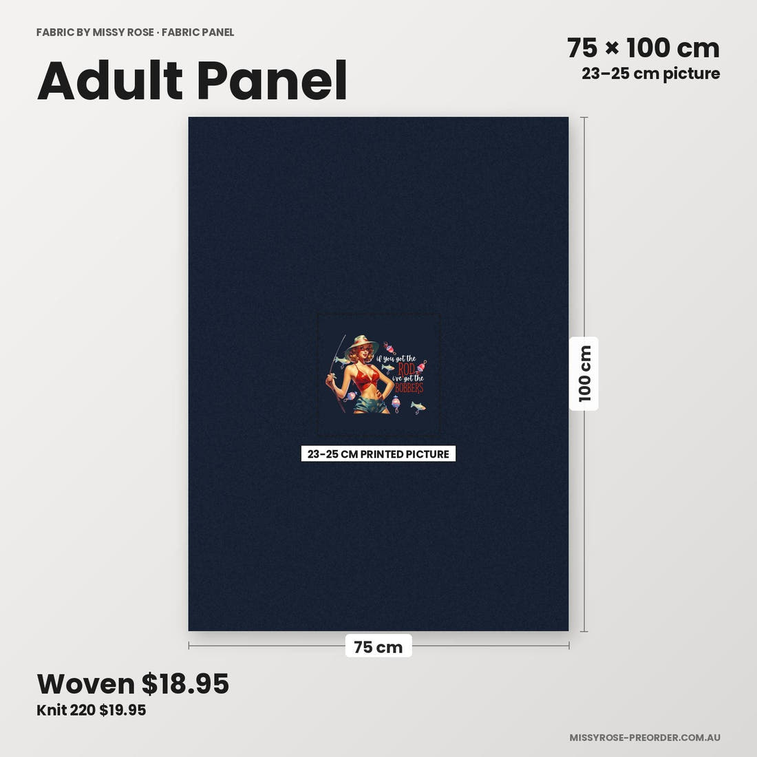Profanity Fabric Panel 60 adult panel sizing – 23–25 cm printed picture on 75 × 100 cm fabric | Fabric by Missy Rose