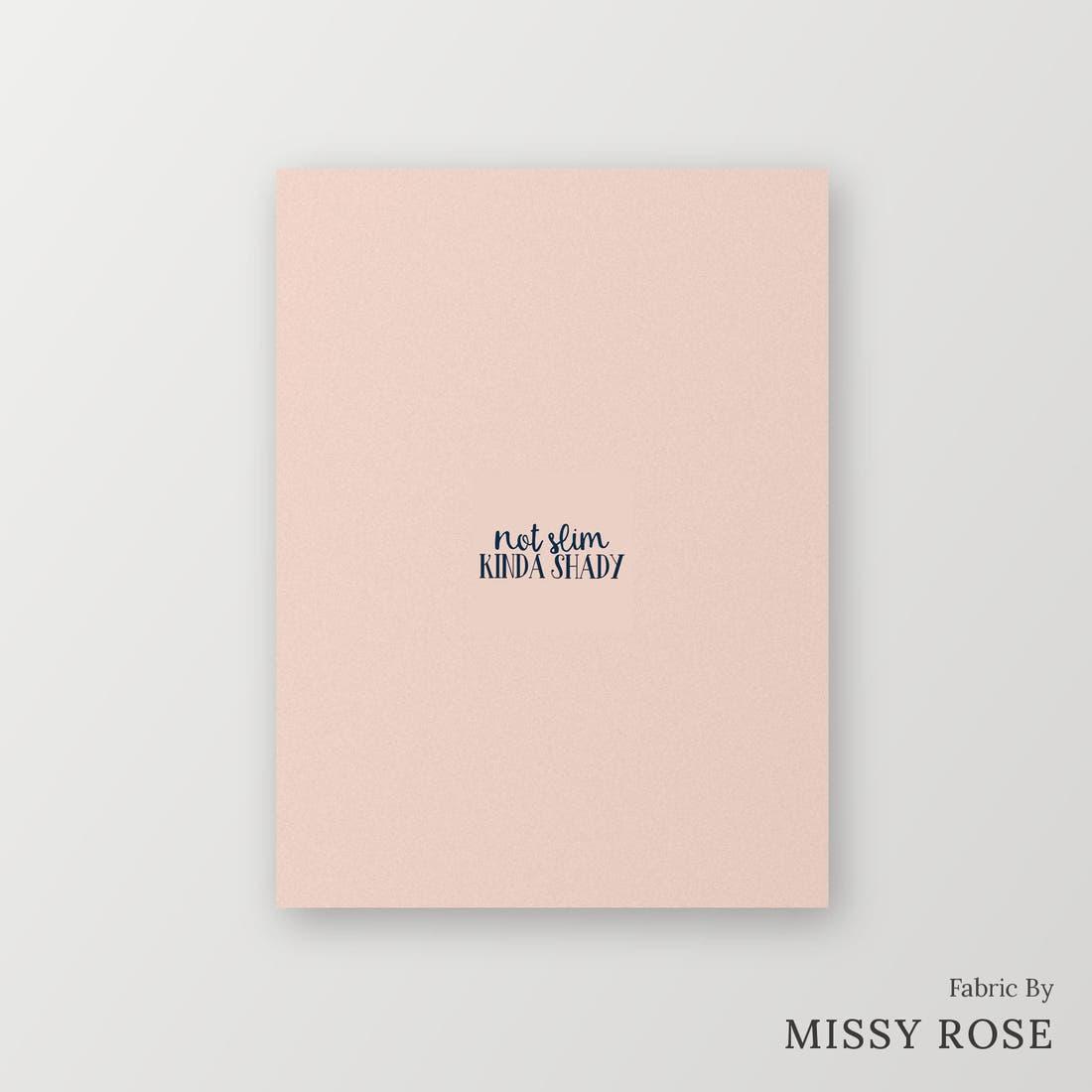 Profanity Fabric Panel 62 – printed fabric panel with centred picture, custom printed to order | Fabric by Missy Rose