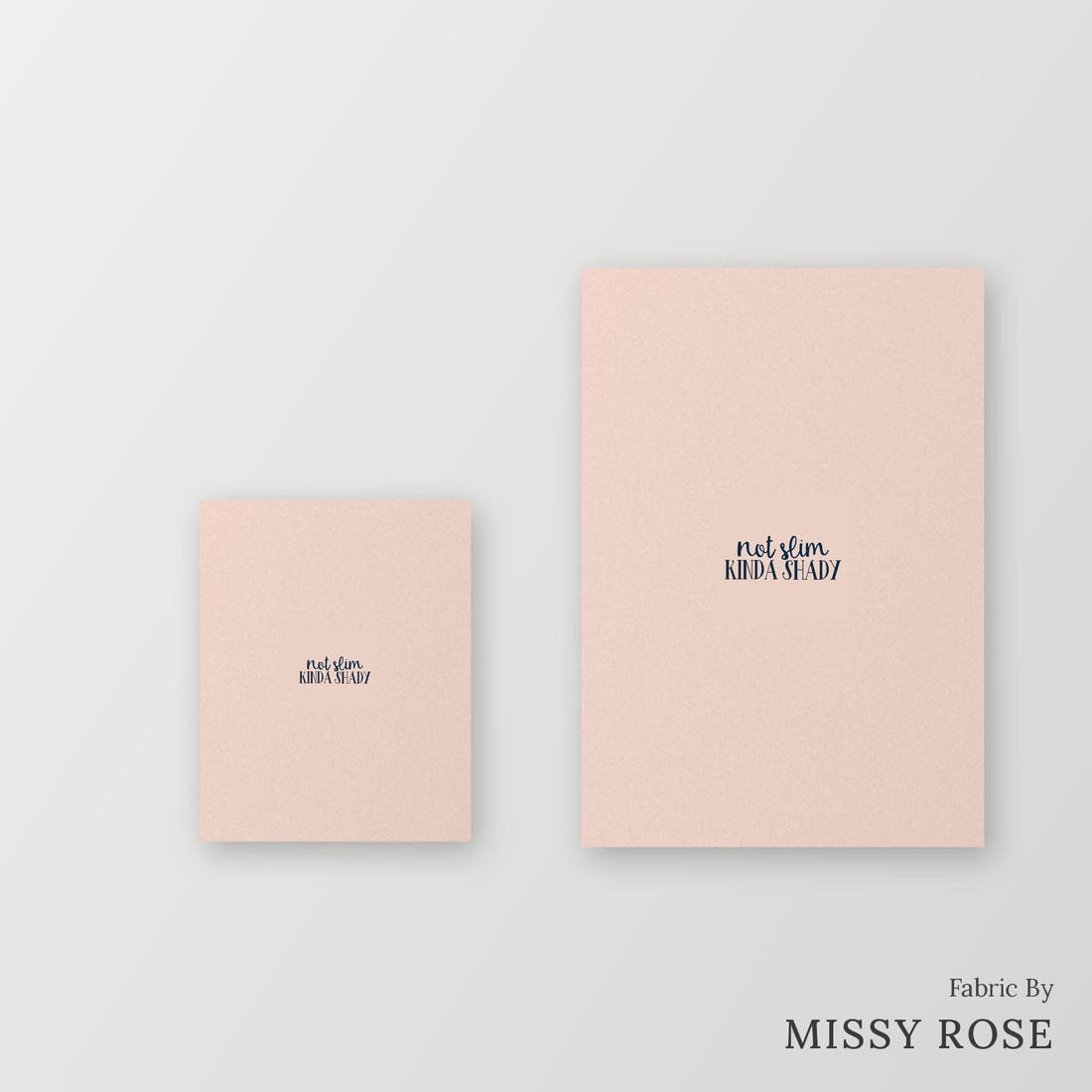 Profanity Fabric Panel 62 – universal and adult panel sizes side by side | Fabric by Missy Rose