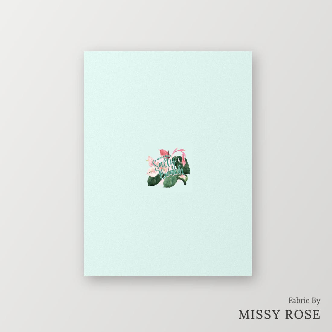 Profanity Fabric Panel 69 – printed fabric panel with centred picture, custom printed to order | Fabric by Missy Rose