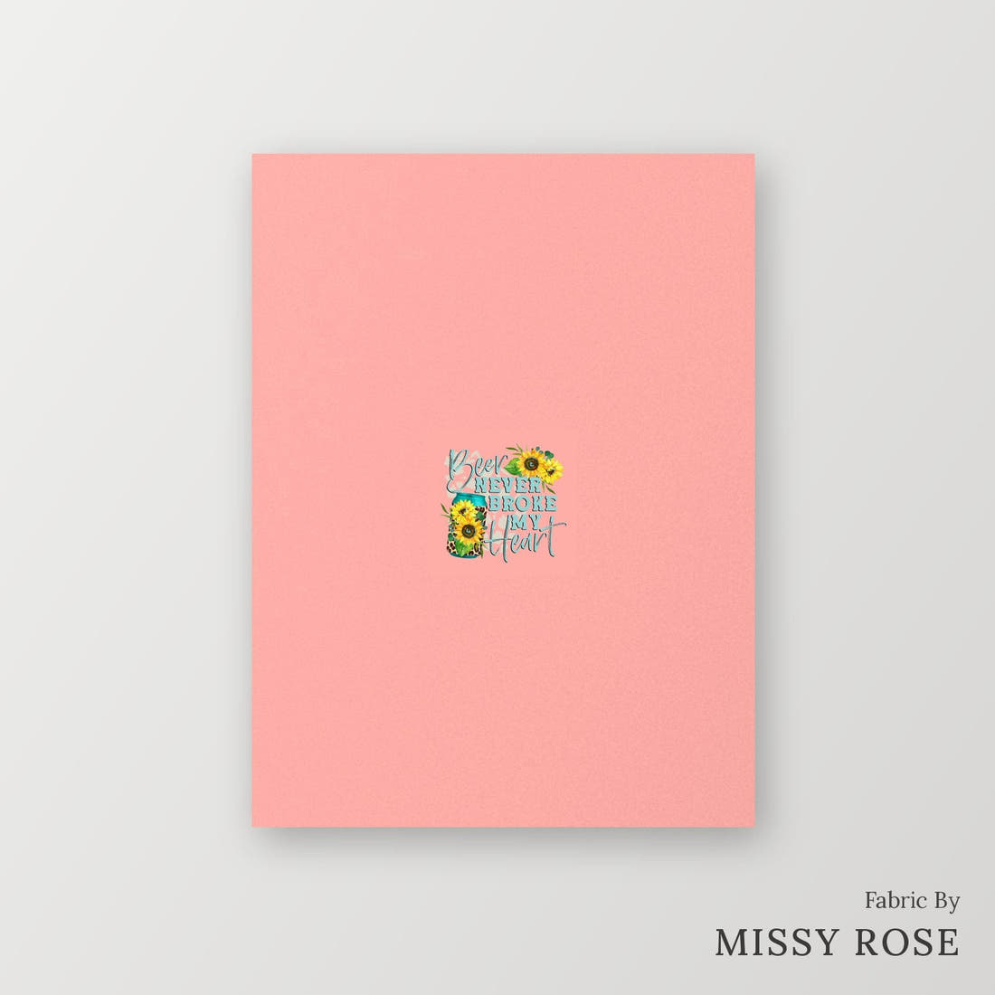 Profanity Fabric Panel 77 – printed fabric panel with centred picture, custom printed to order | Fabric by Missy Rose