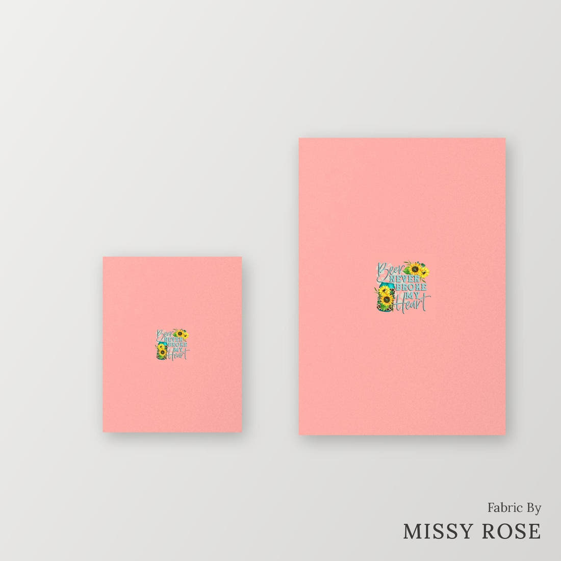 Profanity Fabric Panel 77 – universal and adult panel sizes side by side | Fabric by Missy Rose