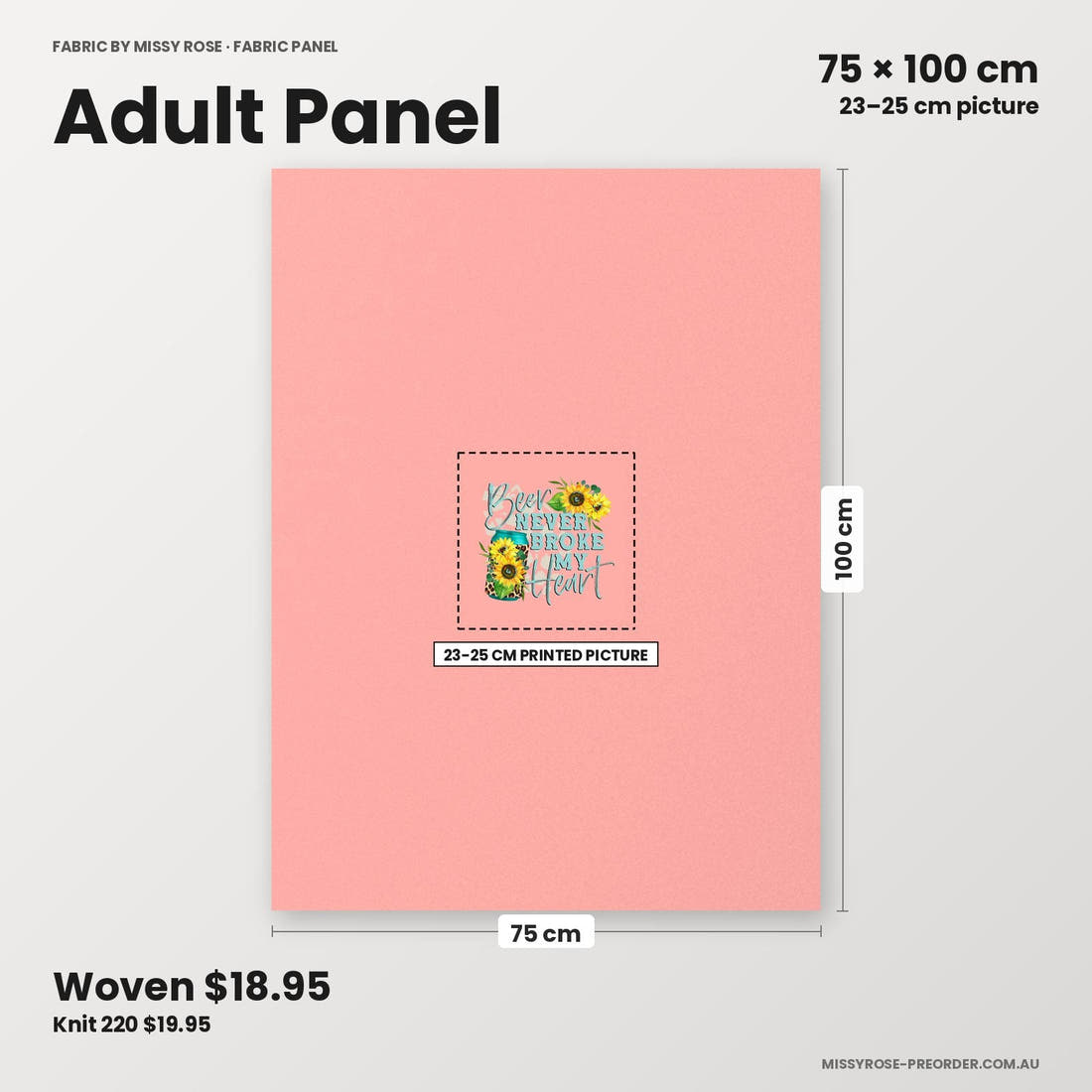 Profanity Fabric Panel 77 adult panel sizing – 23–25 cm printed picture on 75 × 100 cm fabric | Fabric by Missy Rose