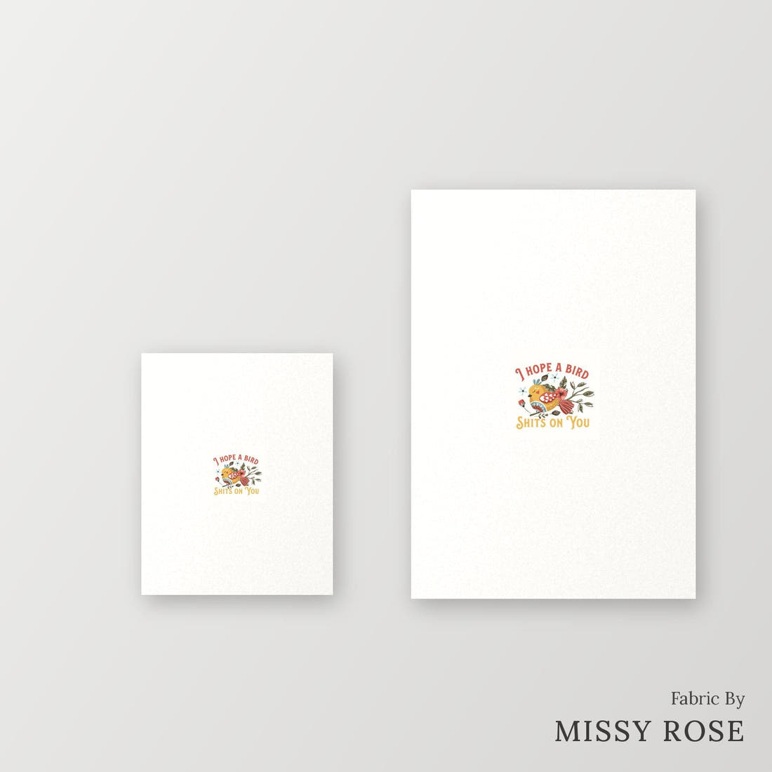 Profanity Fabric Panel 78 – universal and adult panel sizes side by side | Fabric by Missy Rose