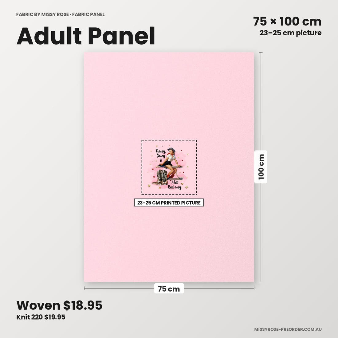 Profanity Fabric Panel 80 adult panel sizing – 23–25 cm printed picture on 75 × 100 cm fabric | Fabric by Missy Rose