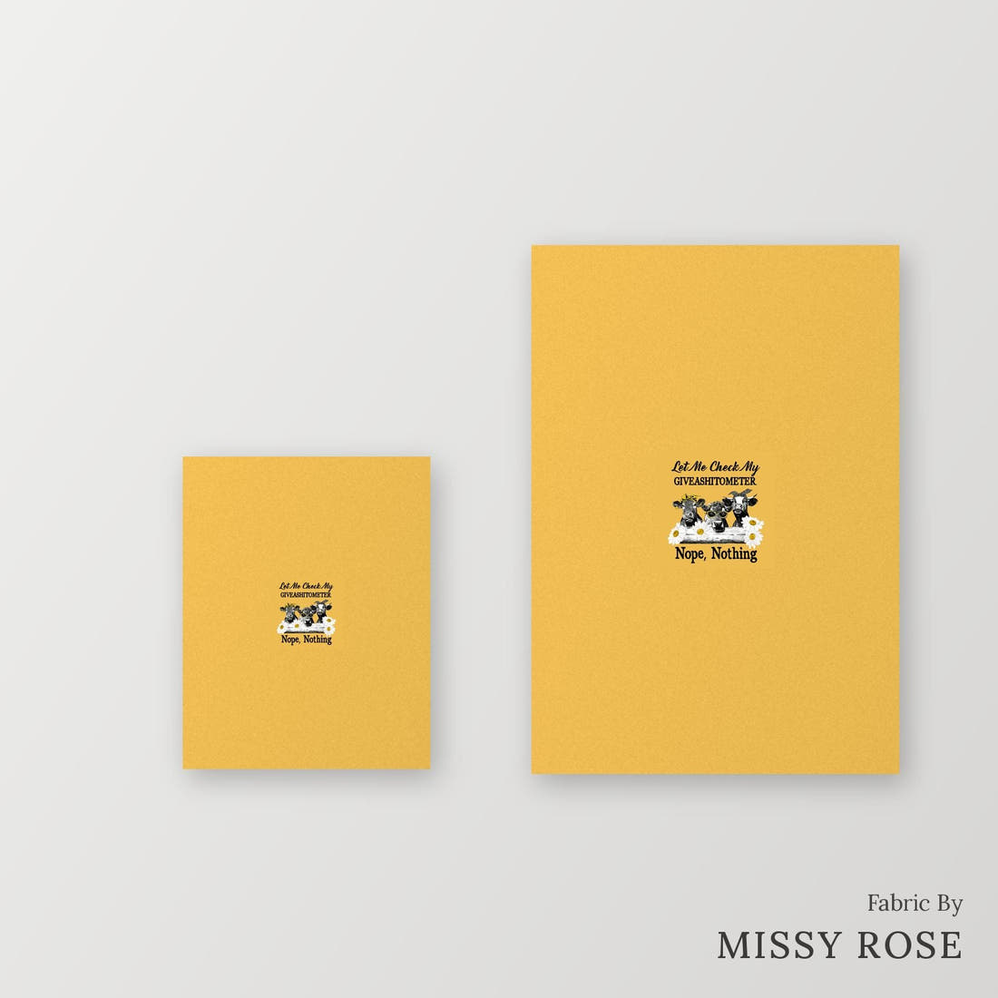 Profanity Fabric Panel 81 – universal and adult panel sizes side by side | Fabric by Missy Rose