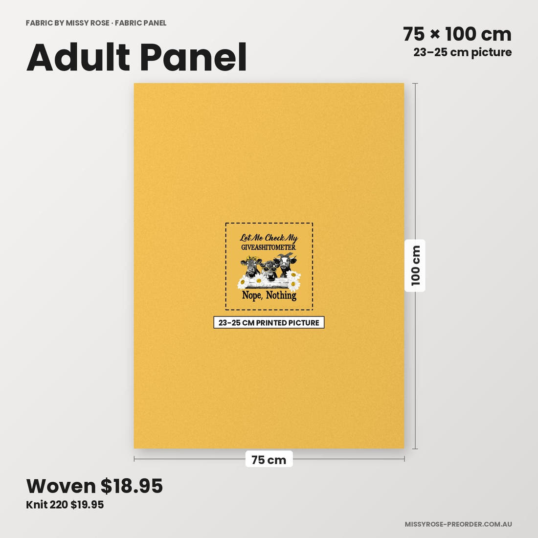 Profanity Fabric Panel 81 adult panel sizing – 23–25 cm printed picture on 75 × 100 cm fabric | Fabric by Missy Rose