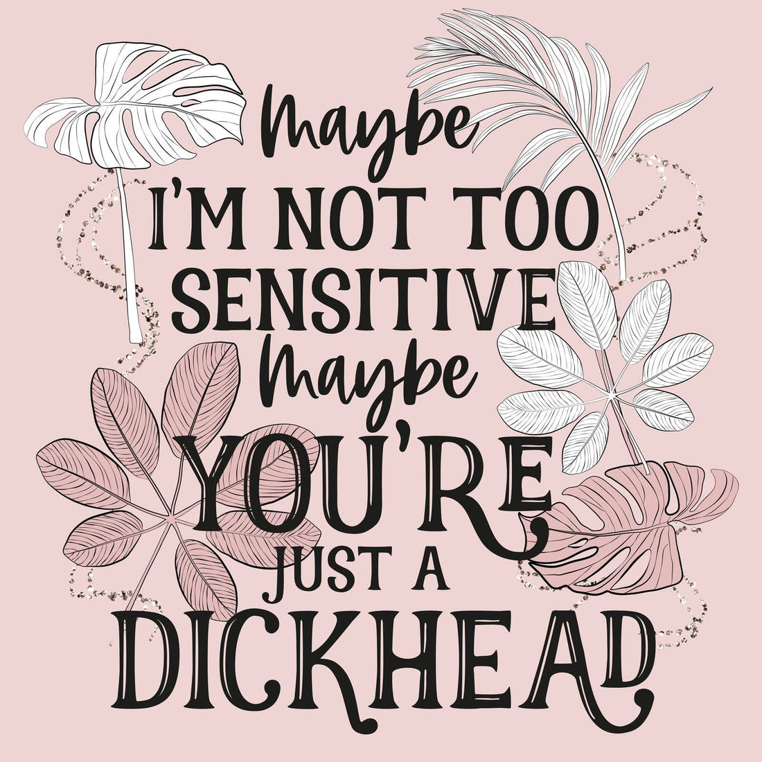 Profanity Fabric Panel 82 – full artwork close-up of the printed picture | Fabric by Missy Rose