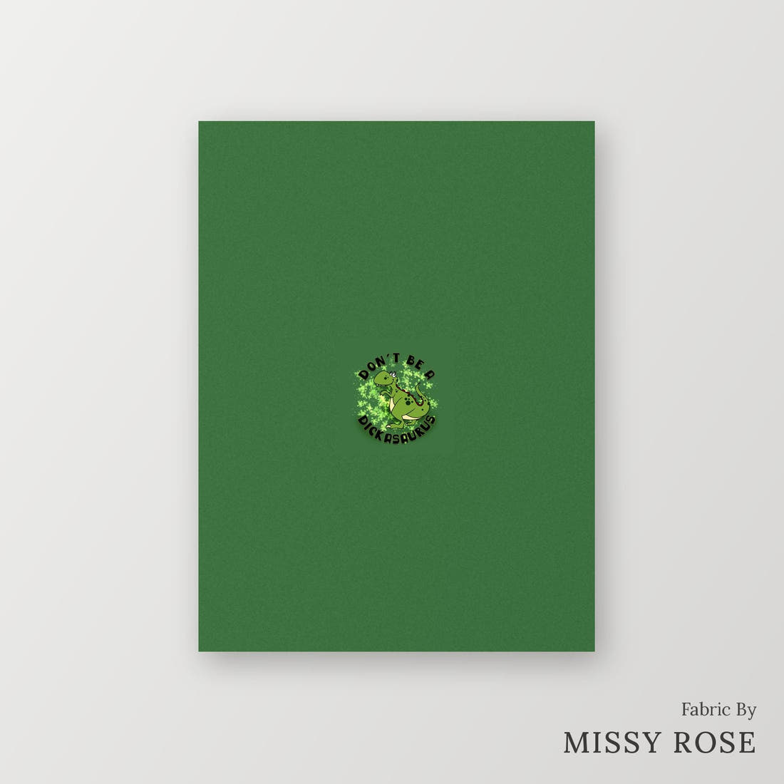 Profanity Fabric Panel 83 – printed fabric panel with centred picture, custom printed to order | Fabric by Missy Rose