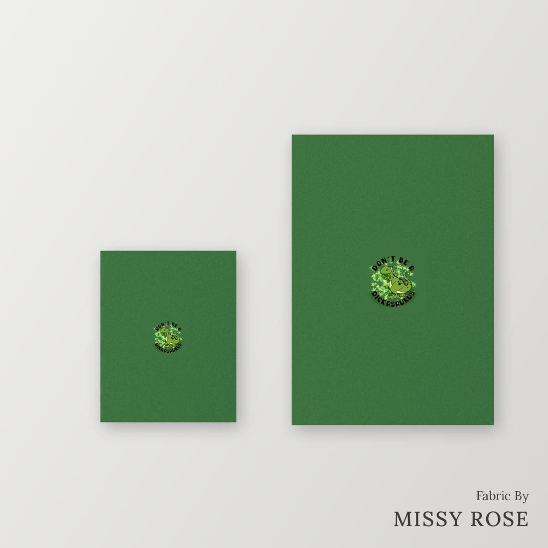 Profanity Fabric Panel 83 – universal and adult panel sizes side by side | Fabric by Missy Rose