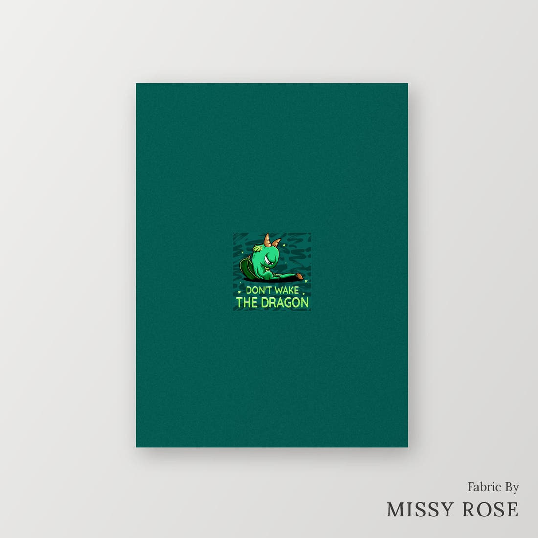 Profanity Fabric Panel 86 – printed fabric panel with centred picture, custom printed to order | Fabric by Missy Rose
