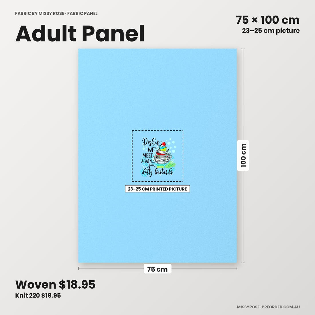 Profanity Fabric Panel 87 adult panel sizing – 23–25 cm printed picture on 75 × 100 cm fabric | Fabric by Missy Rose