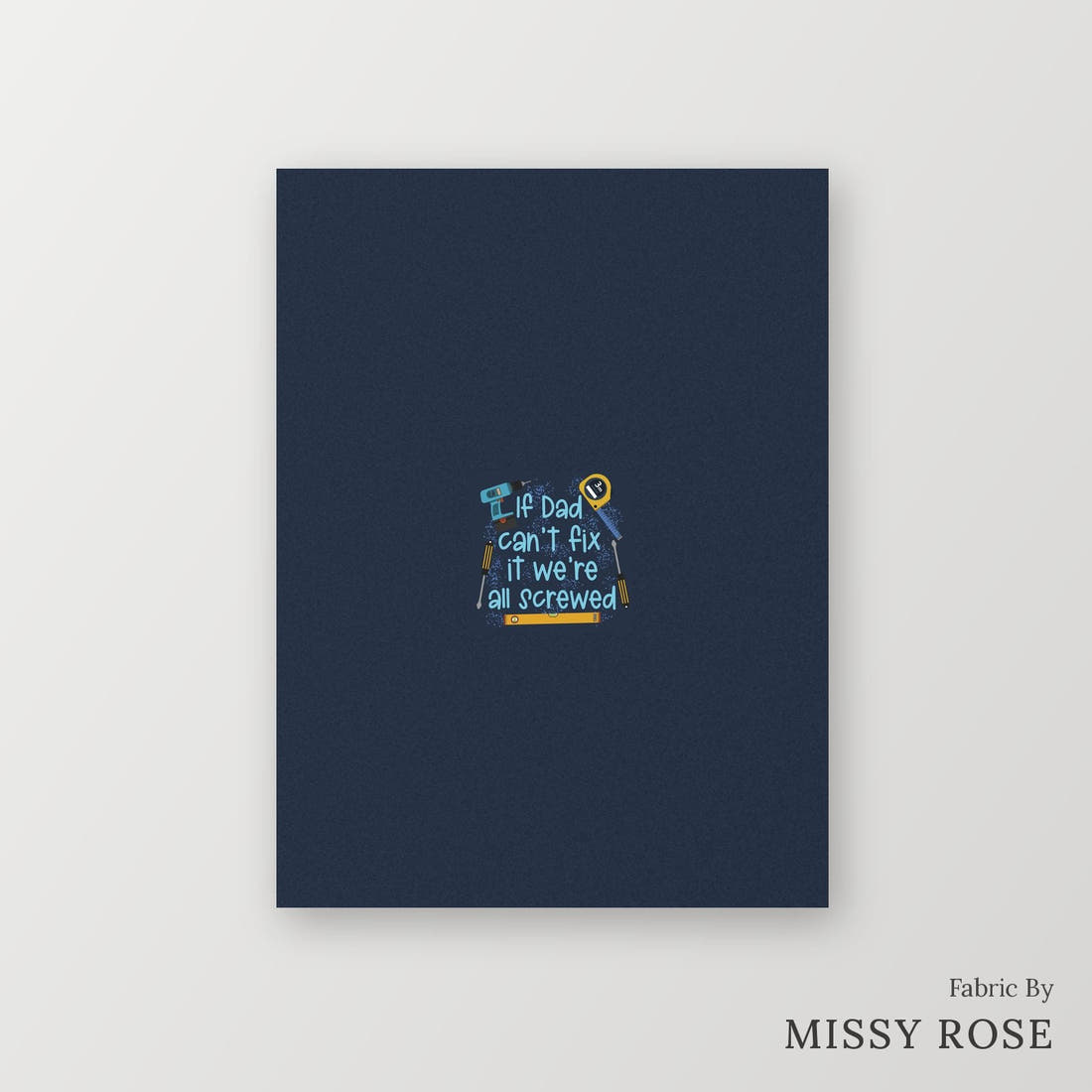 Profanity Fabric Panel 93 – printed fabric panel with centred picture, custom printed to order | Fabric by Missy Rose