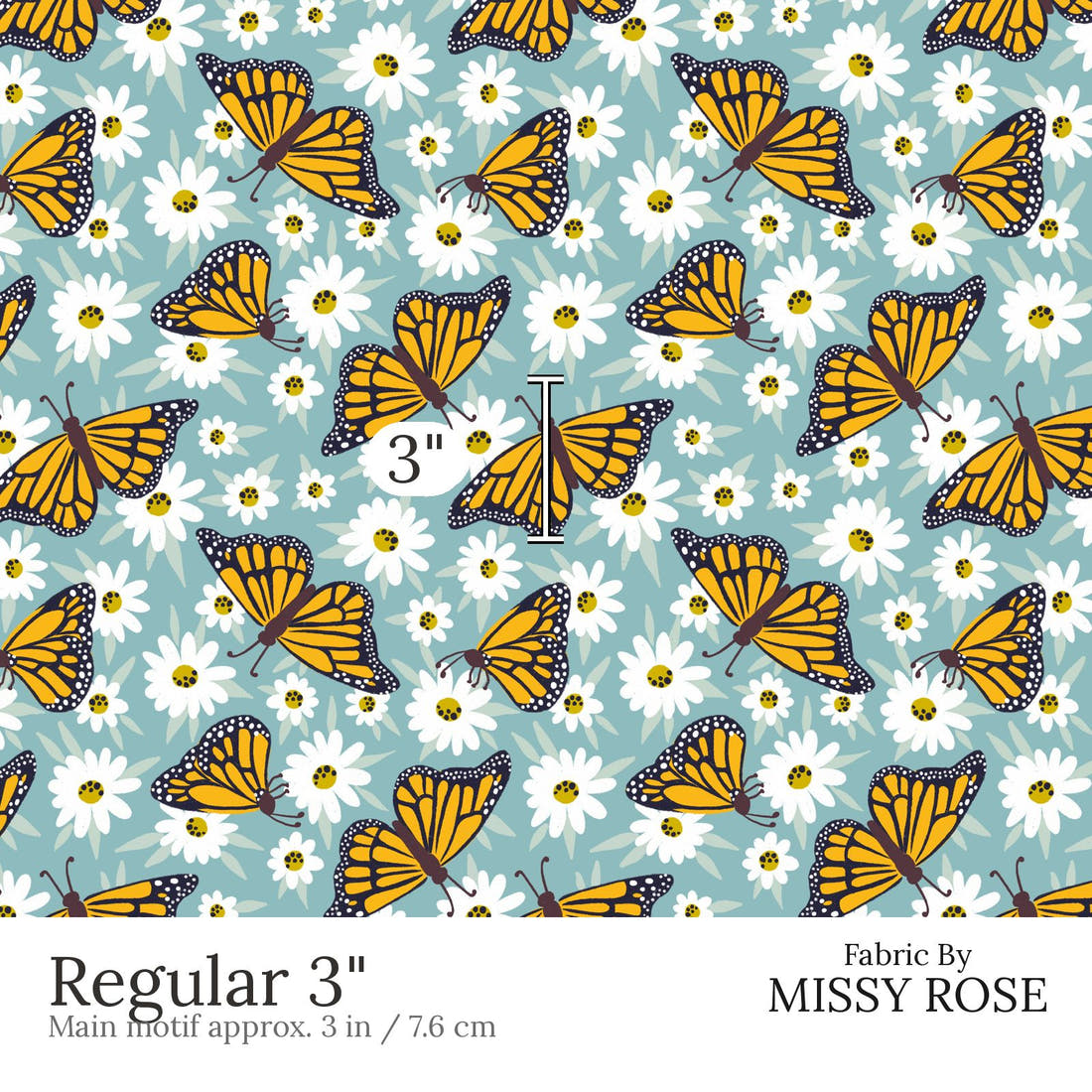 Rosie Browett 10 Regular 3 inch print scale guide | Fabric by Missy Rose