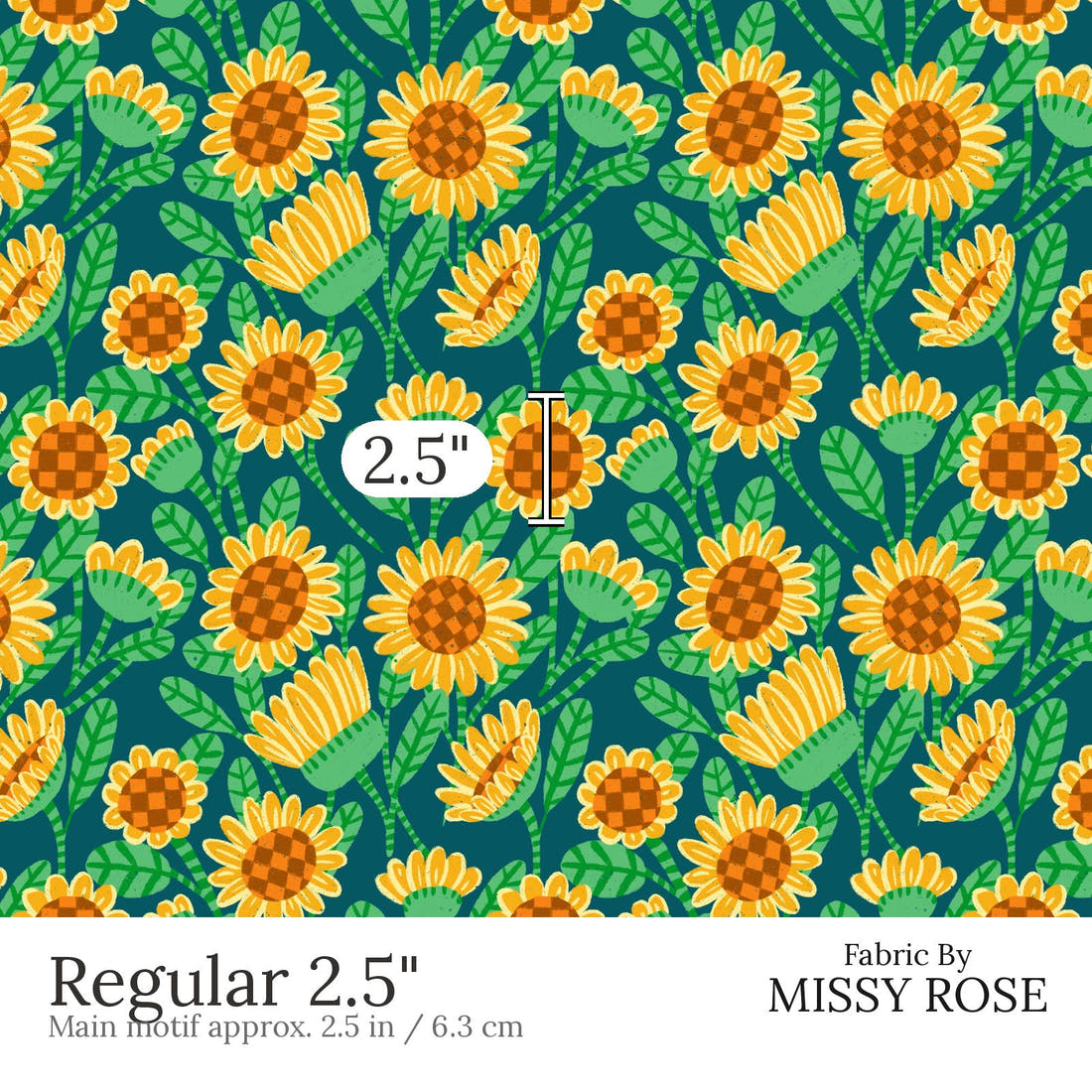 Rosie Browett 11 Regular 2.5 inch print scale guide | Fabric by Missy Rose
