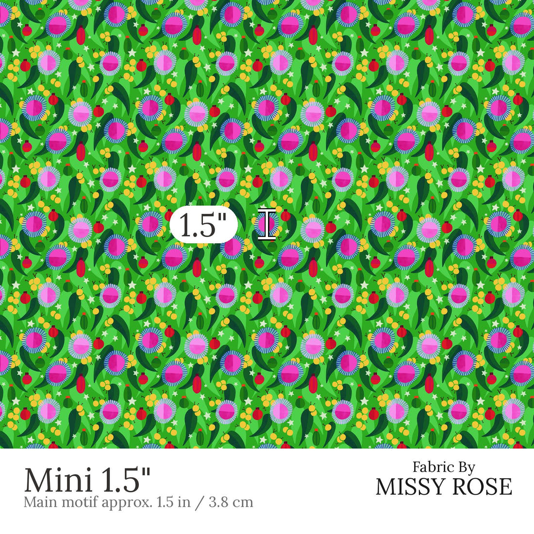 Rosie Browett 12 Mini 1.5 inch print scale guide | Fabric by Missy Rose