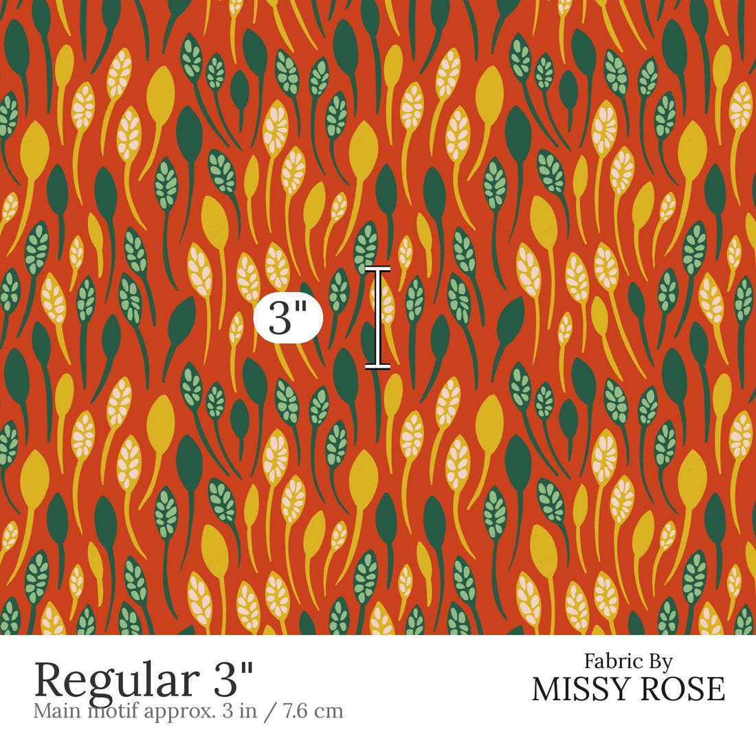 Rosie Browett 15 Regular 3 inch print scale guide | Fabric by Missy Rose
