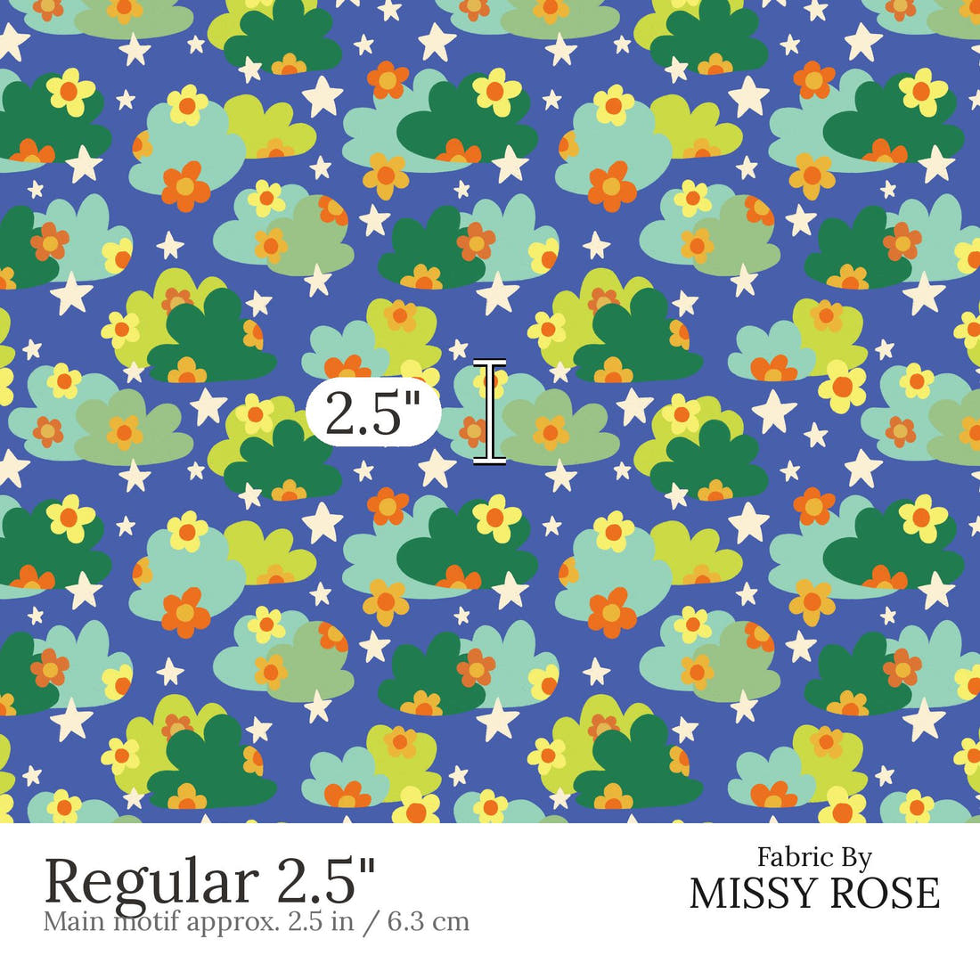 Rosie Browett 20 Regular 2.5 inch print scale guide | Fabric by Missy Rose