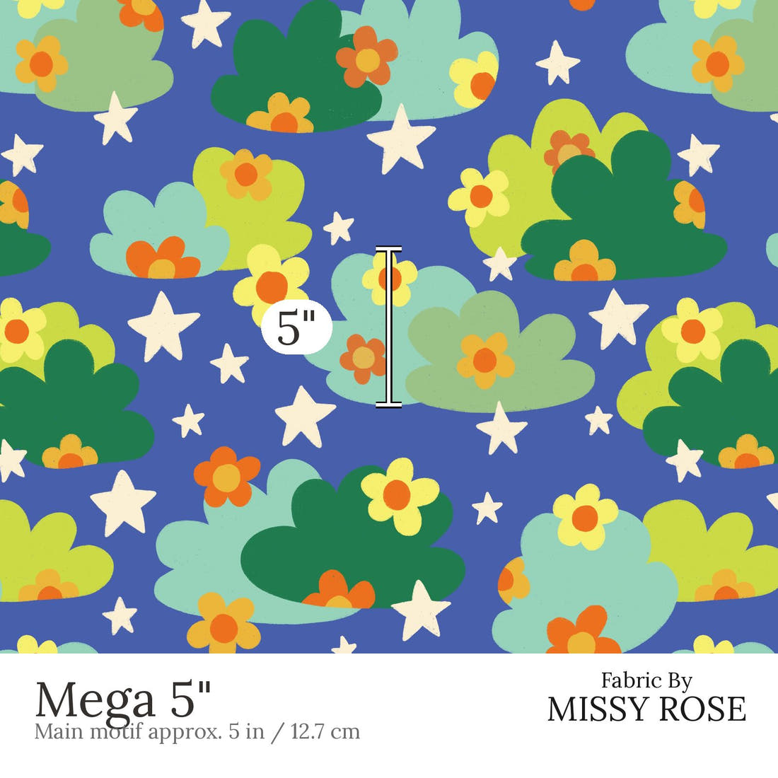 Rosie Browett 20 Mega 5 inch print scale guide | Fabric by Missy Rose