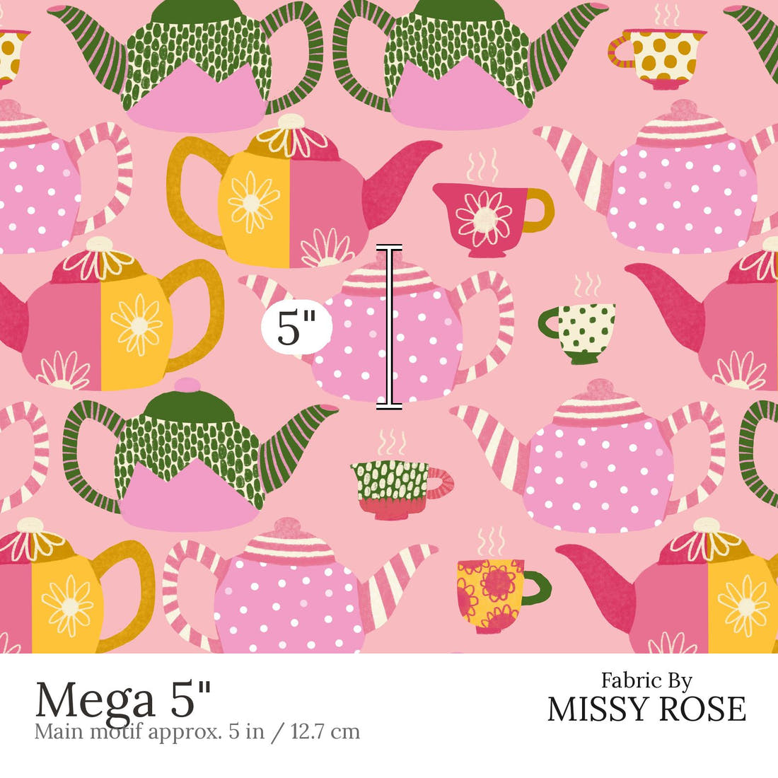 Rosie Browett 22 Mega 5 inch print scale guide | Fabric by Missy Rose