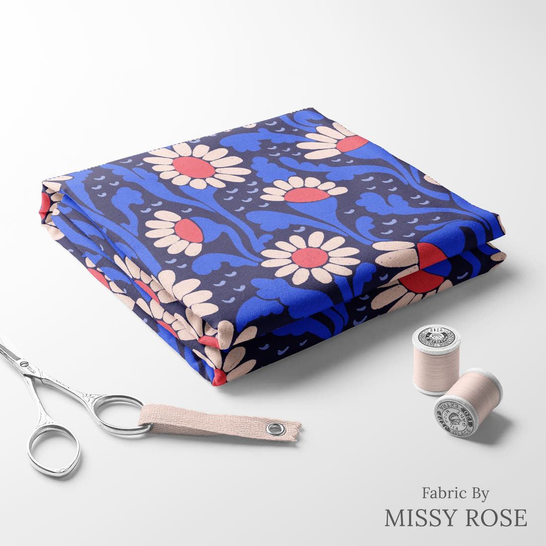 Rosie Browett 24 folded fabric stack with matching thread - pre-order fabric Australia | Fabric by Missy Rose